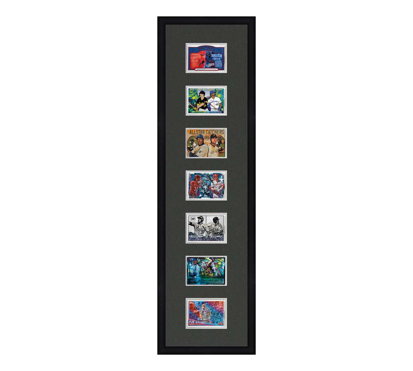 Framed Card Display - 7 Openings for the UltraPro or BCW 1Touch Magnetic Case (35pt)