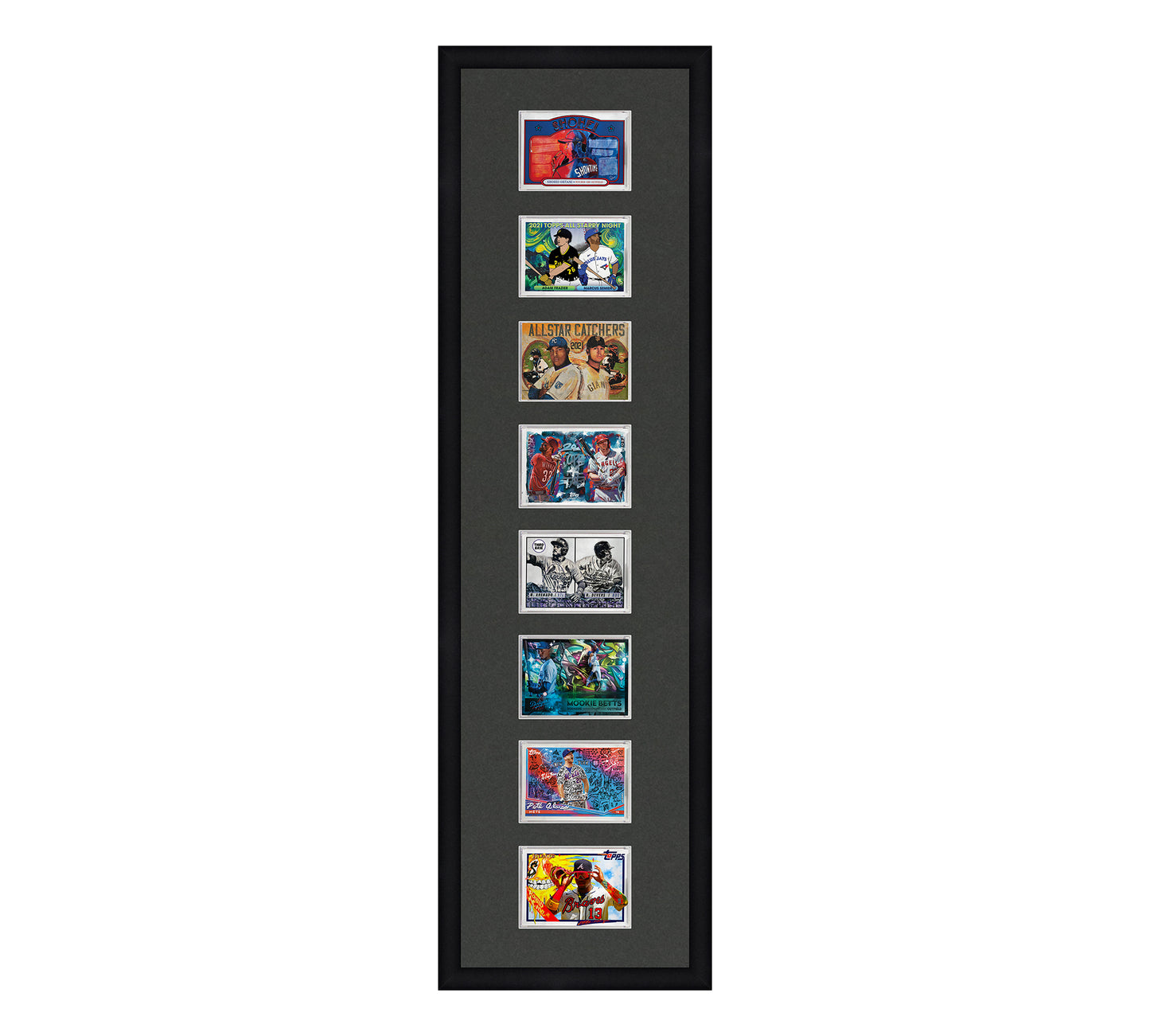 Framed Card Display - 8 Openings for the UltraPro or BCW 1Touch Magnetic Case (35pt)
