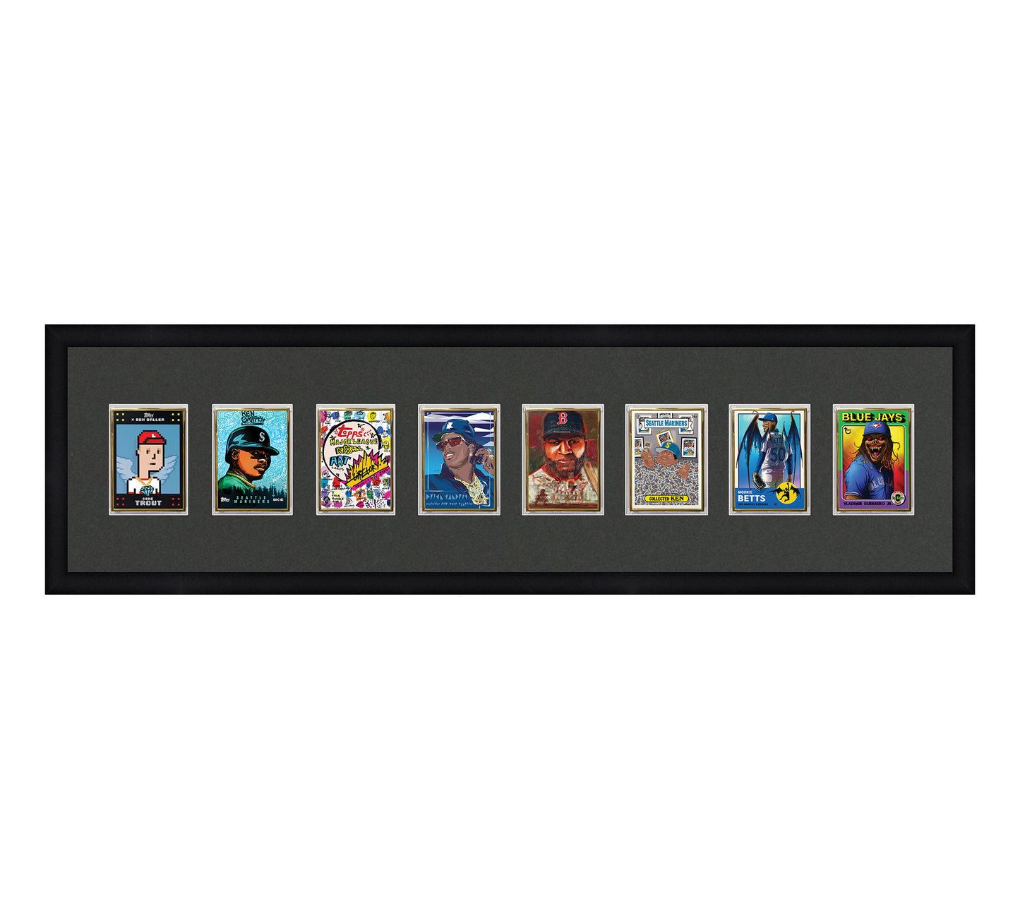 Framed Card Display - 8 Openings for the UltraPro or BCW 1Touch Magnetic Case (35pt)