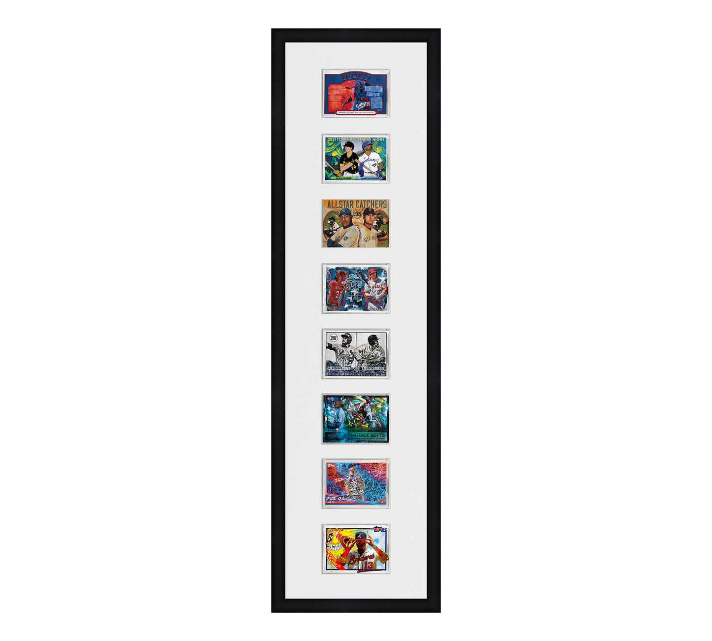 Framed Card Display - 8 Openings for the UltraPro or BCW 1Touch Magnetic Case (35pt)