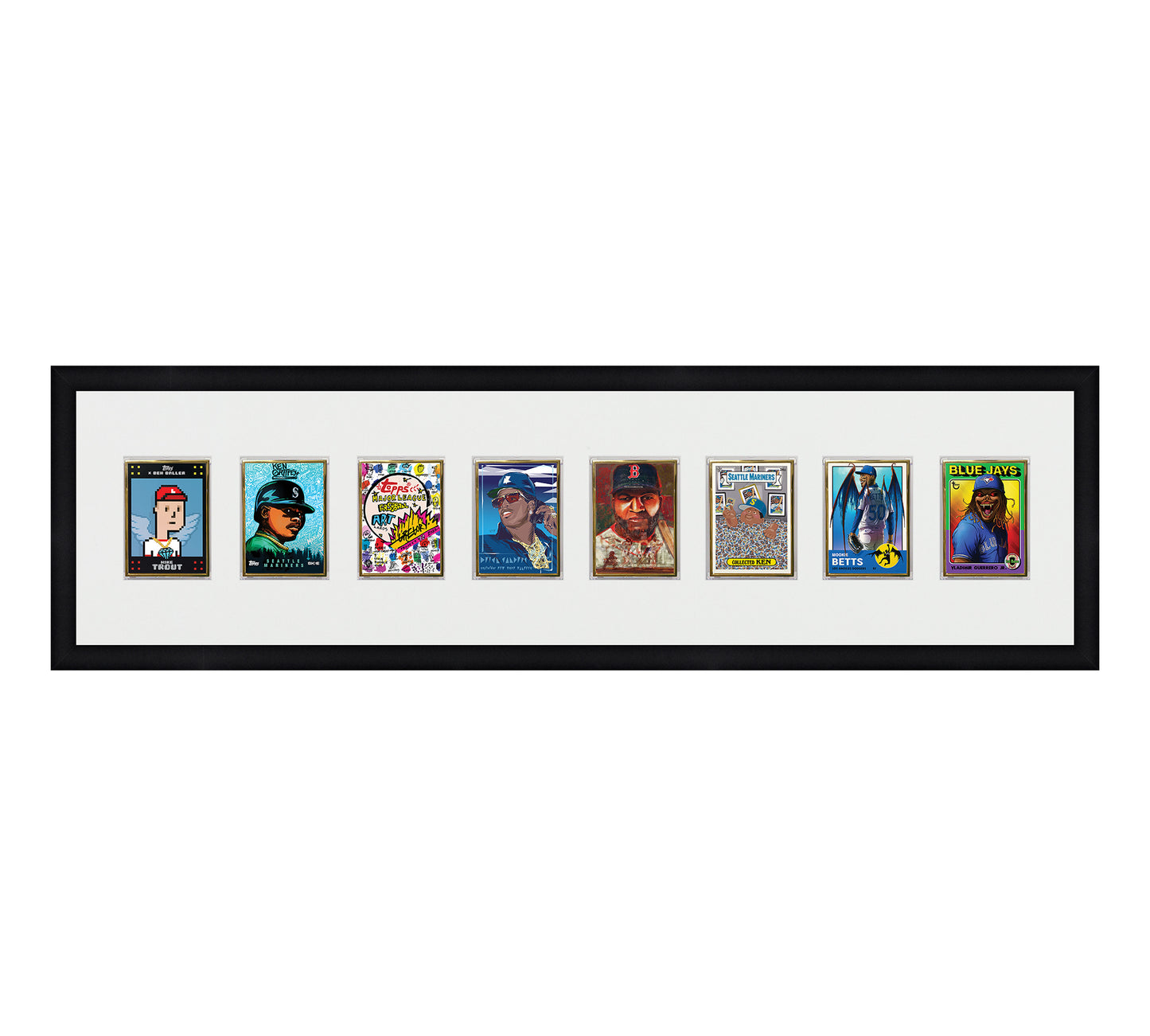 Framed Card Display - 8 Openings for the UltraPro or BCW 1Touch Magnetic Case (35pt)