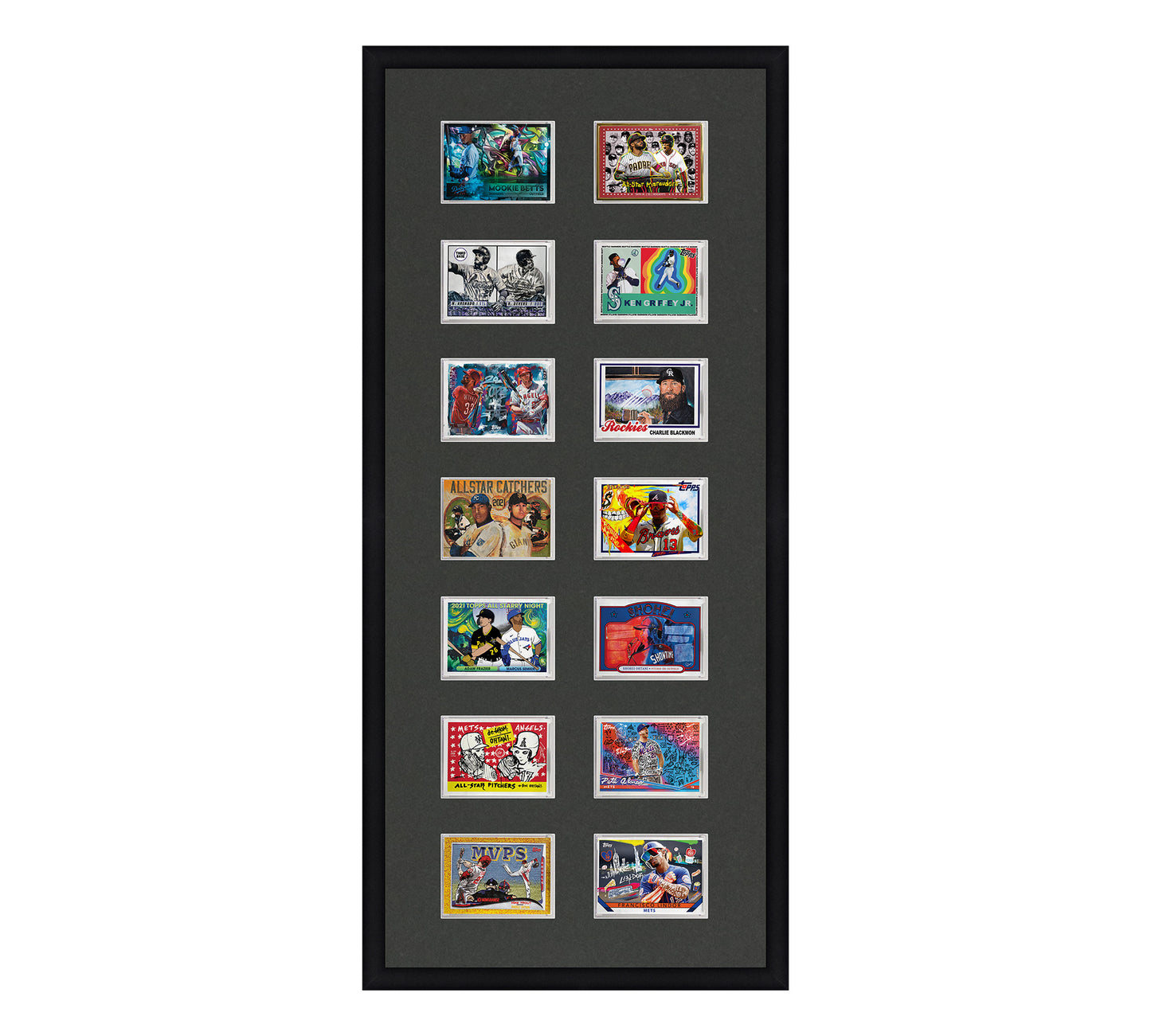 Framed Card Display - 14 Opening for the UltraPro or BCW 1Touch Magnetic Case (35pt)
