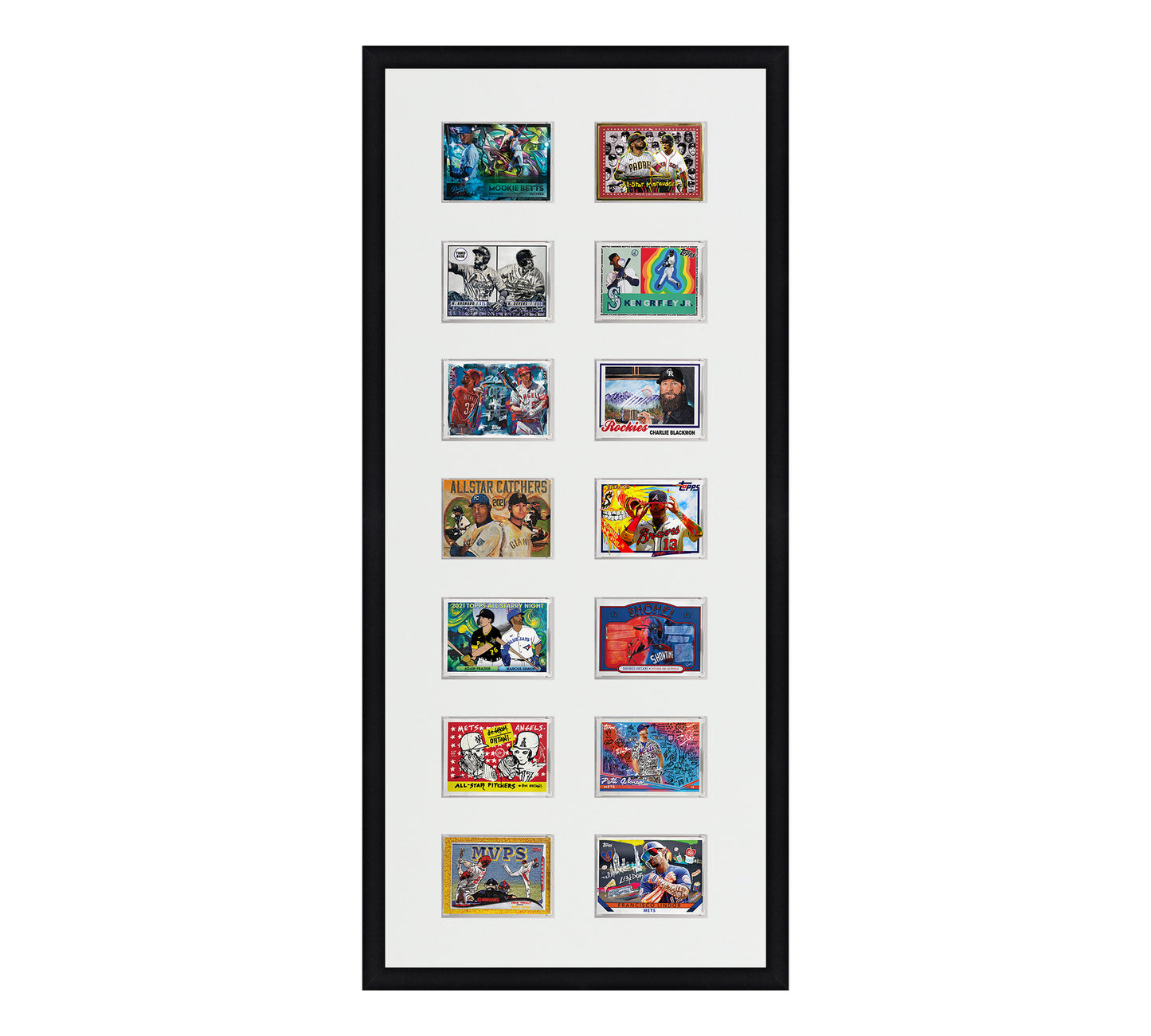 Framed Card Display - 14 Opening for the UltraPro or BCW 1Touch Magnetic Case (35pt)