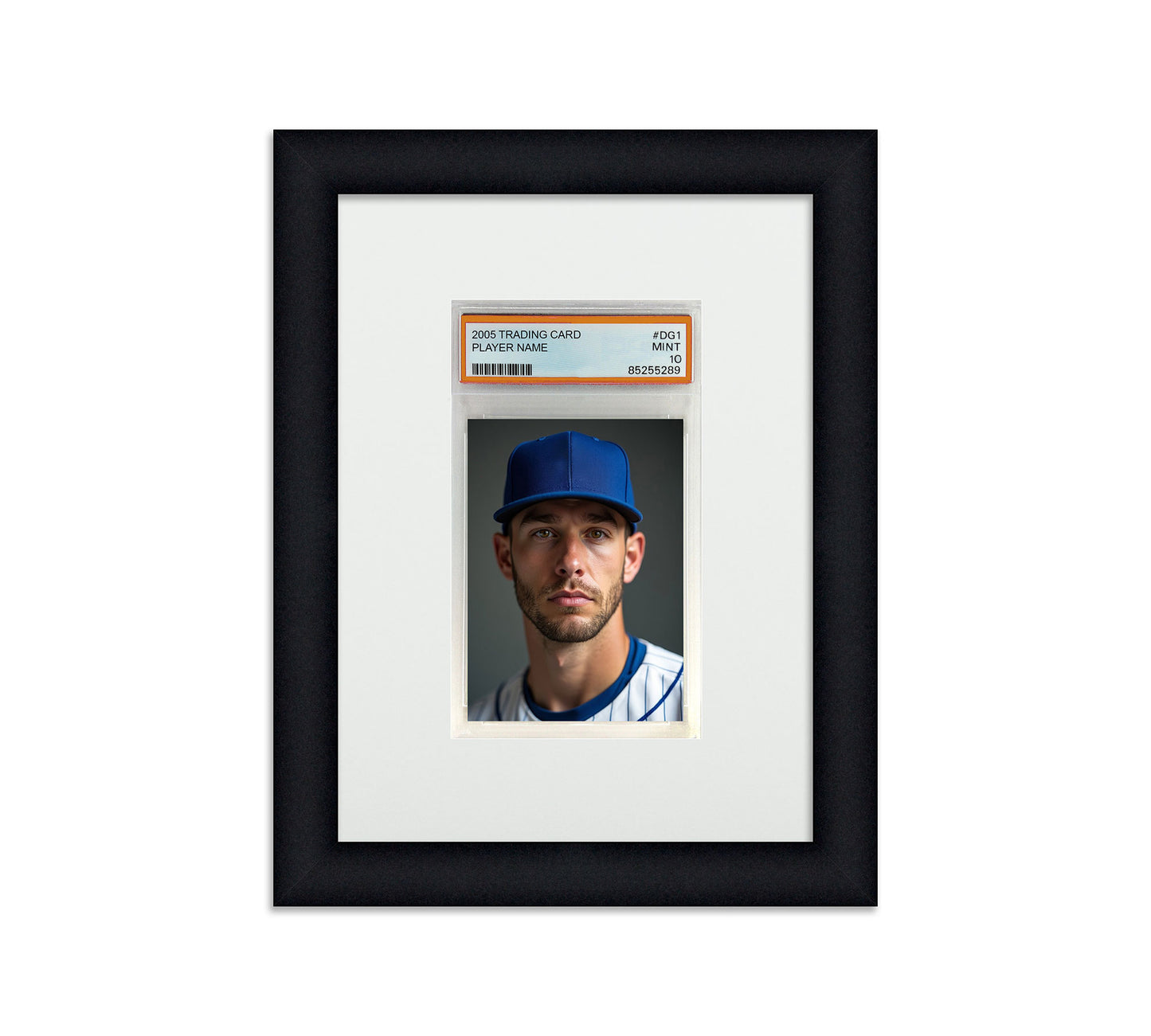 Framed Card Display - 1 Opening for a PSA Graded Slab