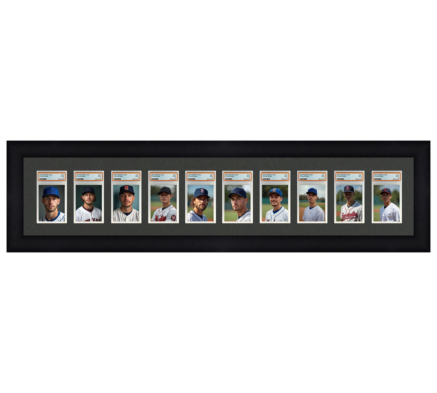 Card Frame Display - 10 Openings for PSA Graded Slabs