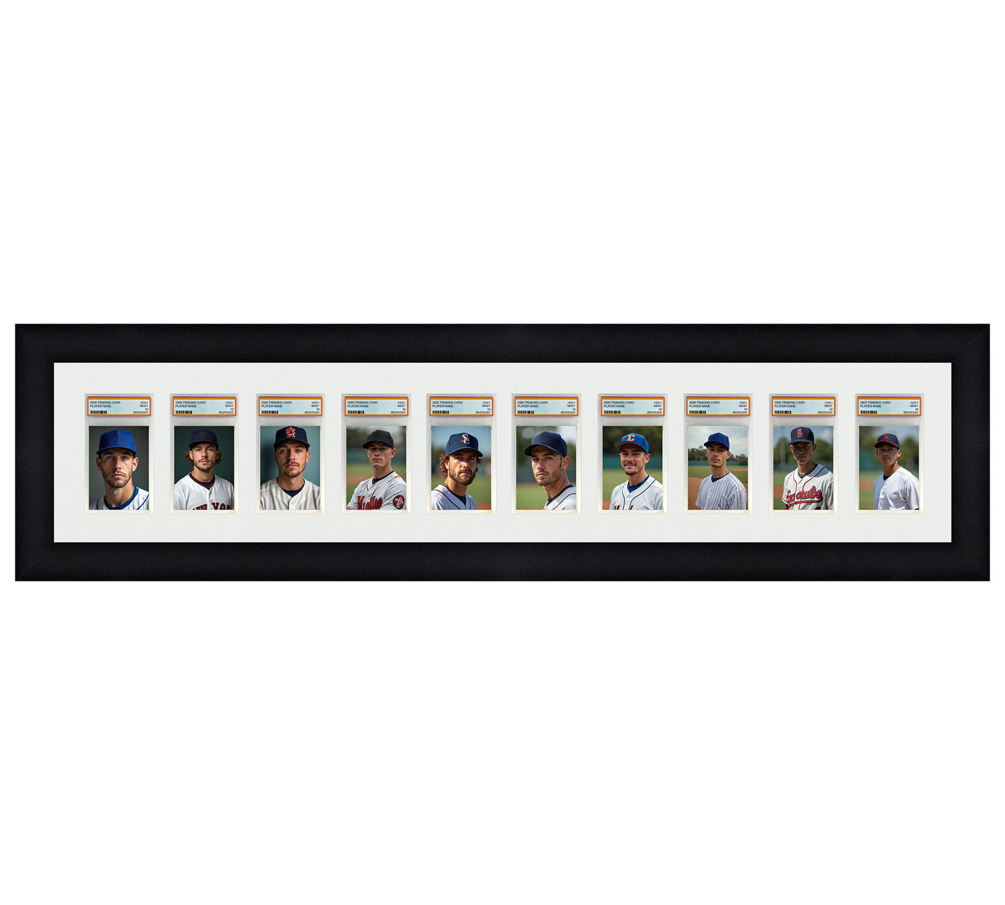 Card Frame Display - 10 Openings for PSA Graded Slabs