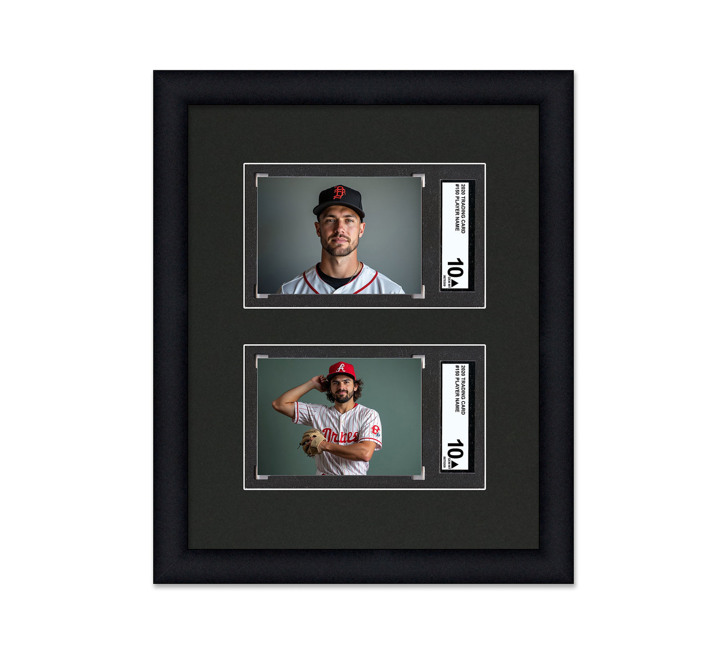 Card Frame Display - 2 Openings for SGC Graded Slabs