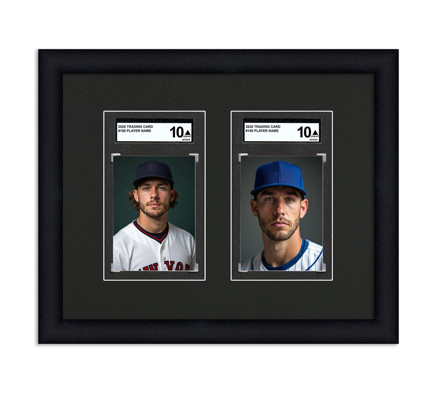 Card Frame Display - 2 Openings for SGC Graded Slabs