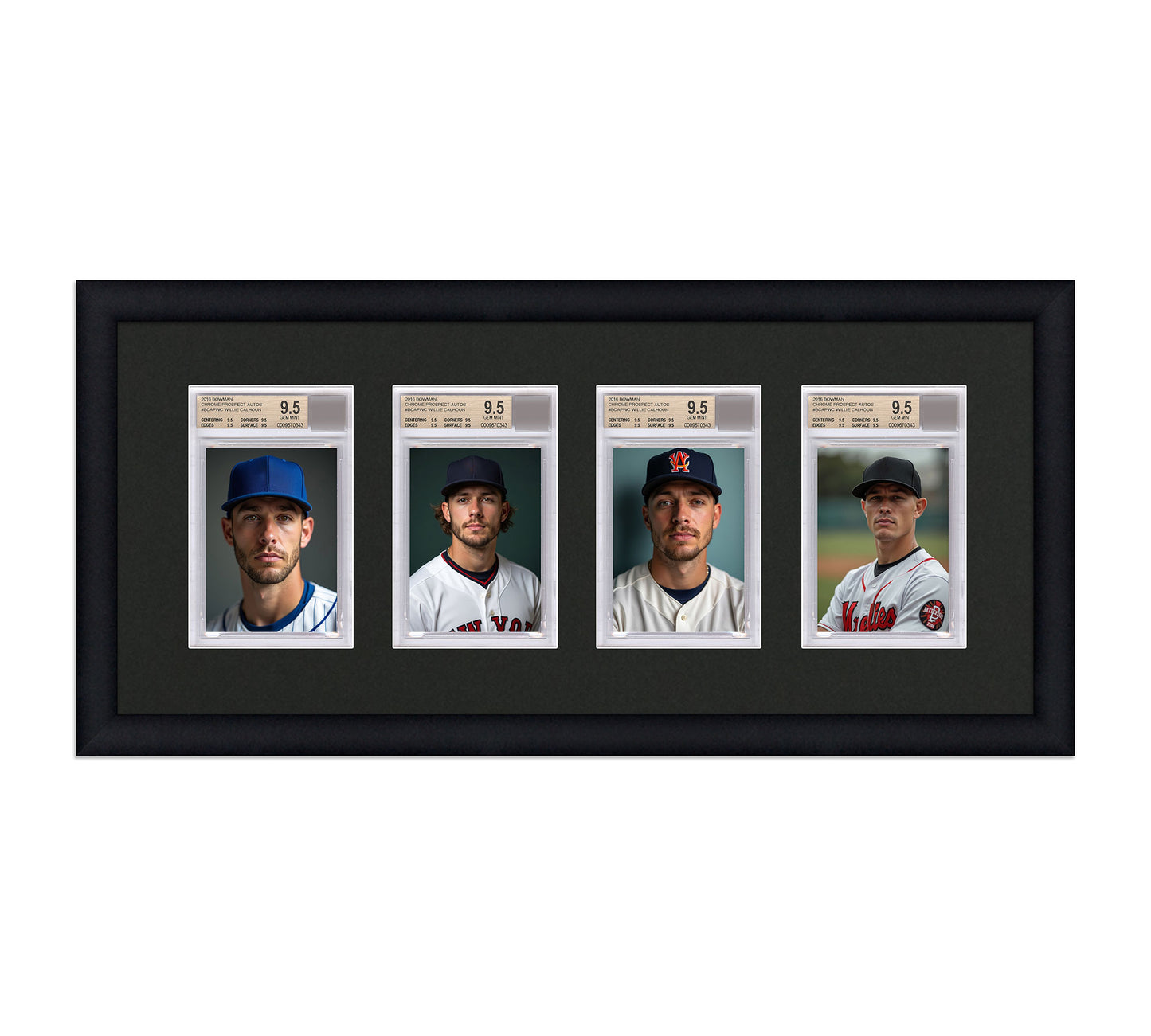 Card Frame Display - 4 Openings for BGS Graded Slabs