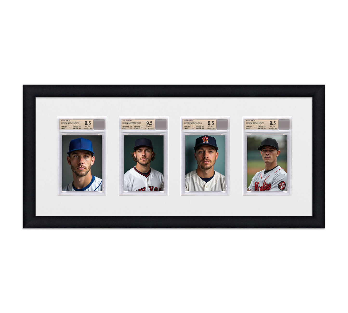 Card Frame Display - 4 Openings for BGS Graded Slabs