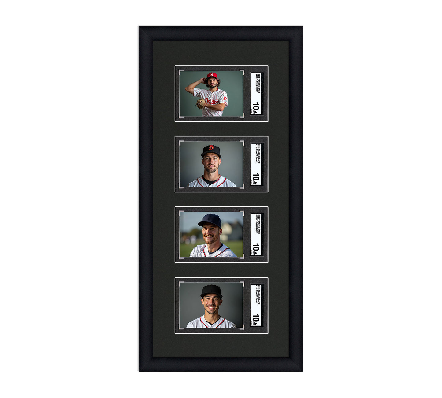 Card Frame Display - 4 Openings for SGC Graded Slabs