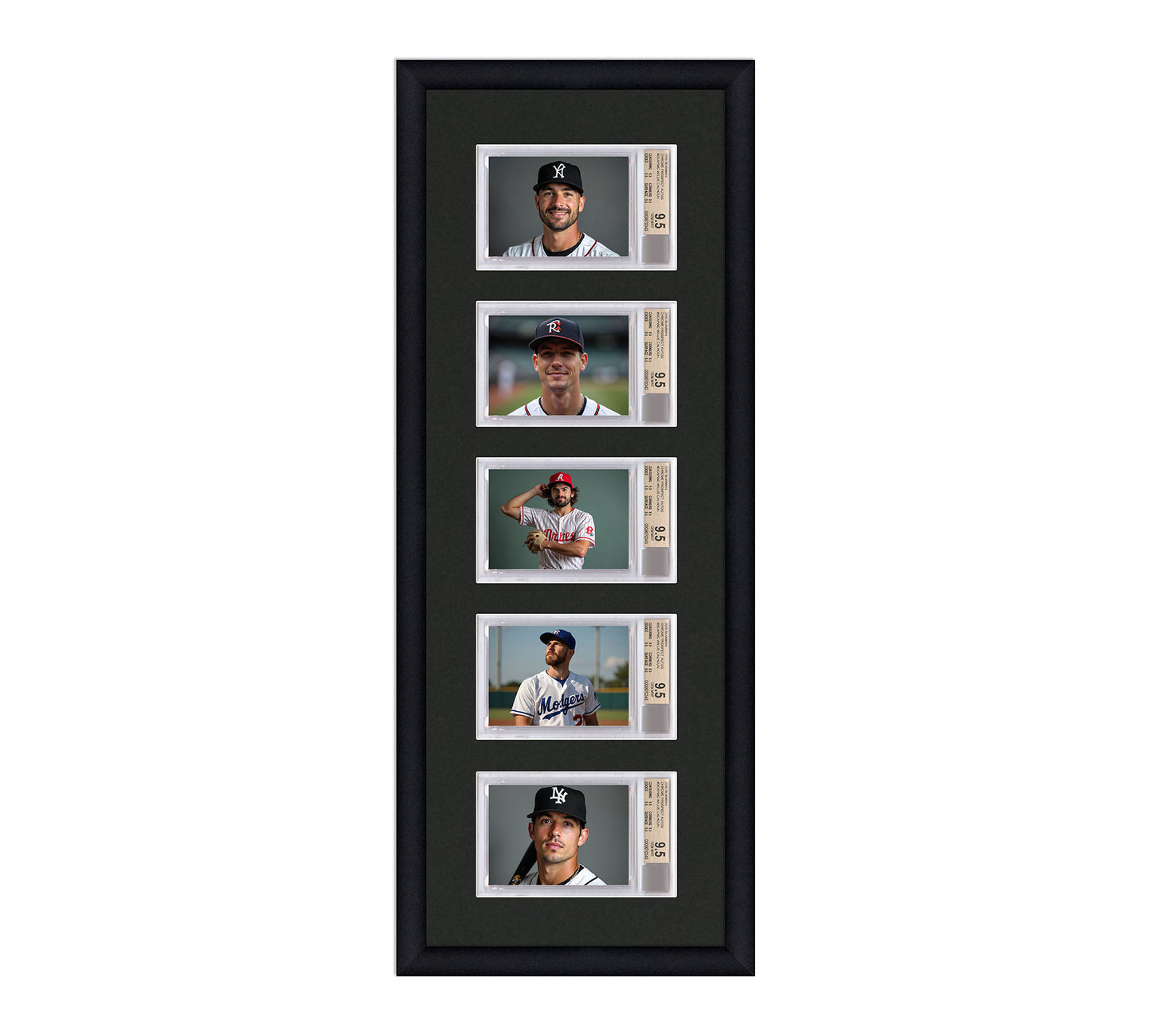 Card Frame Display - 5 Openings for BGS Graded Slabs