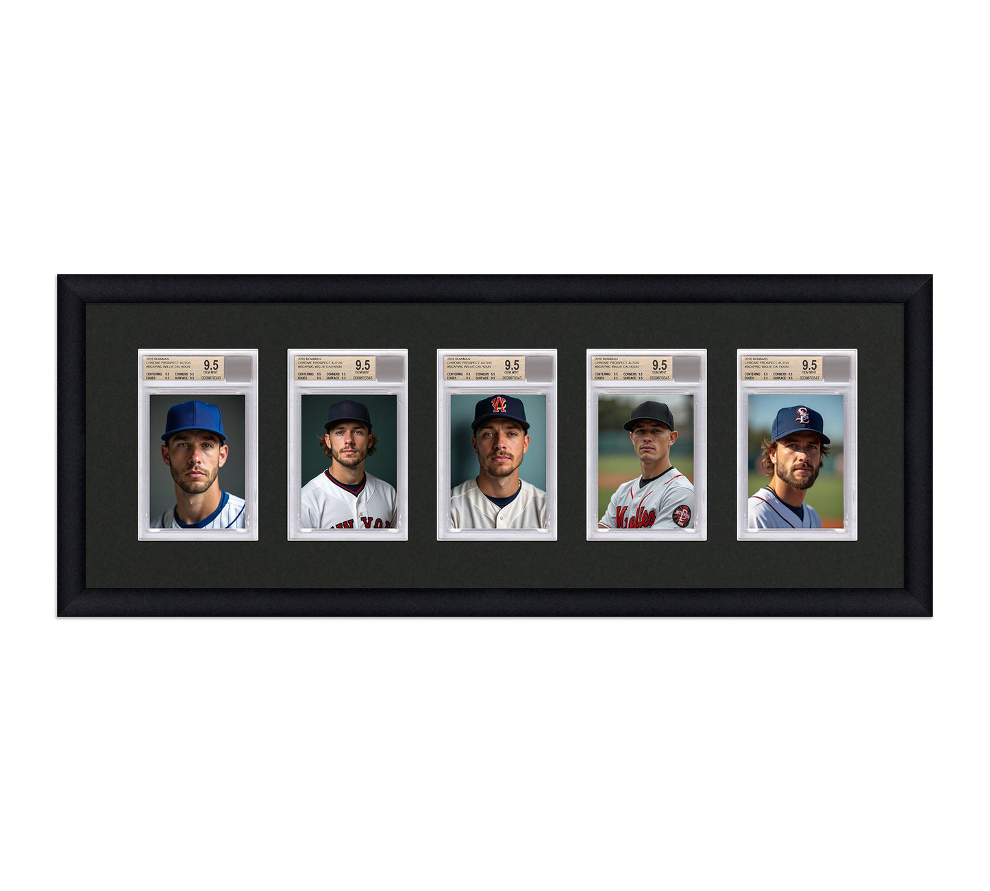 Card Frame Display - 5 Openings for BGS Graded Slabs