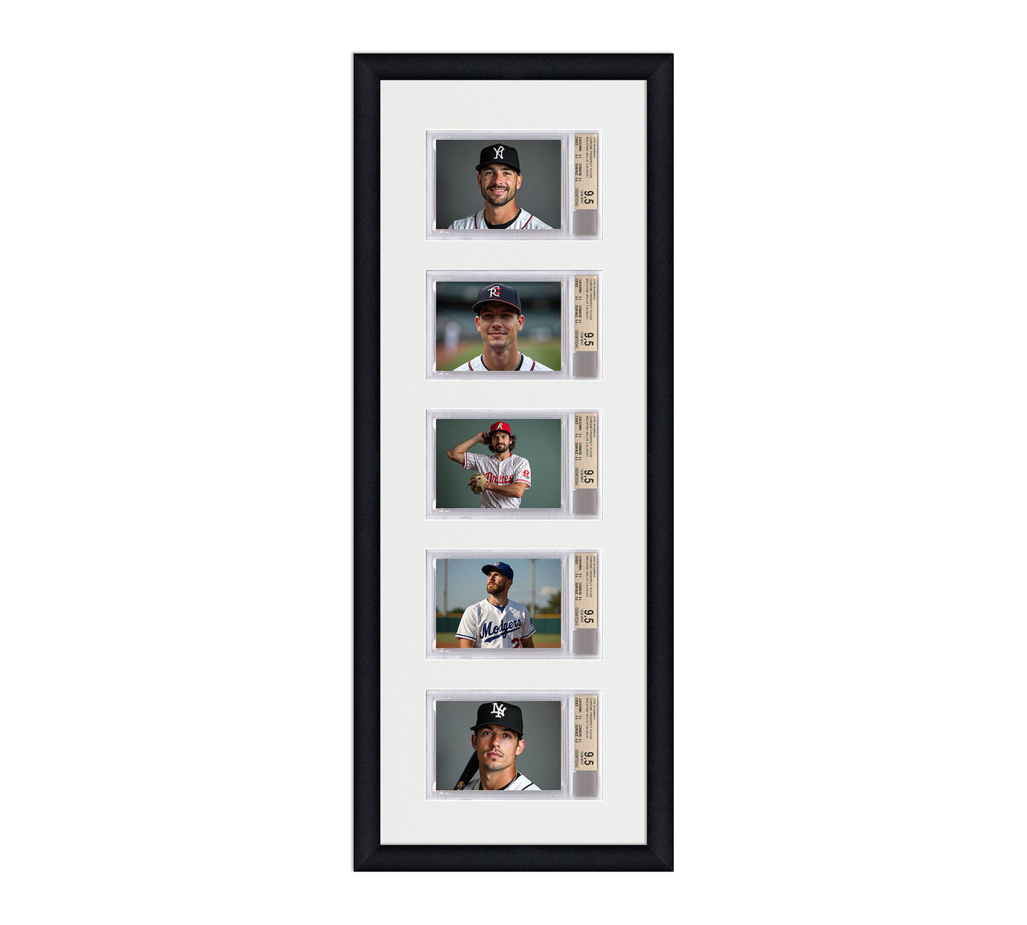 Card Frame Display - 5 Openings for BGS Graded Slabs