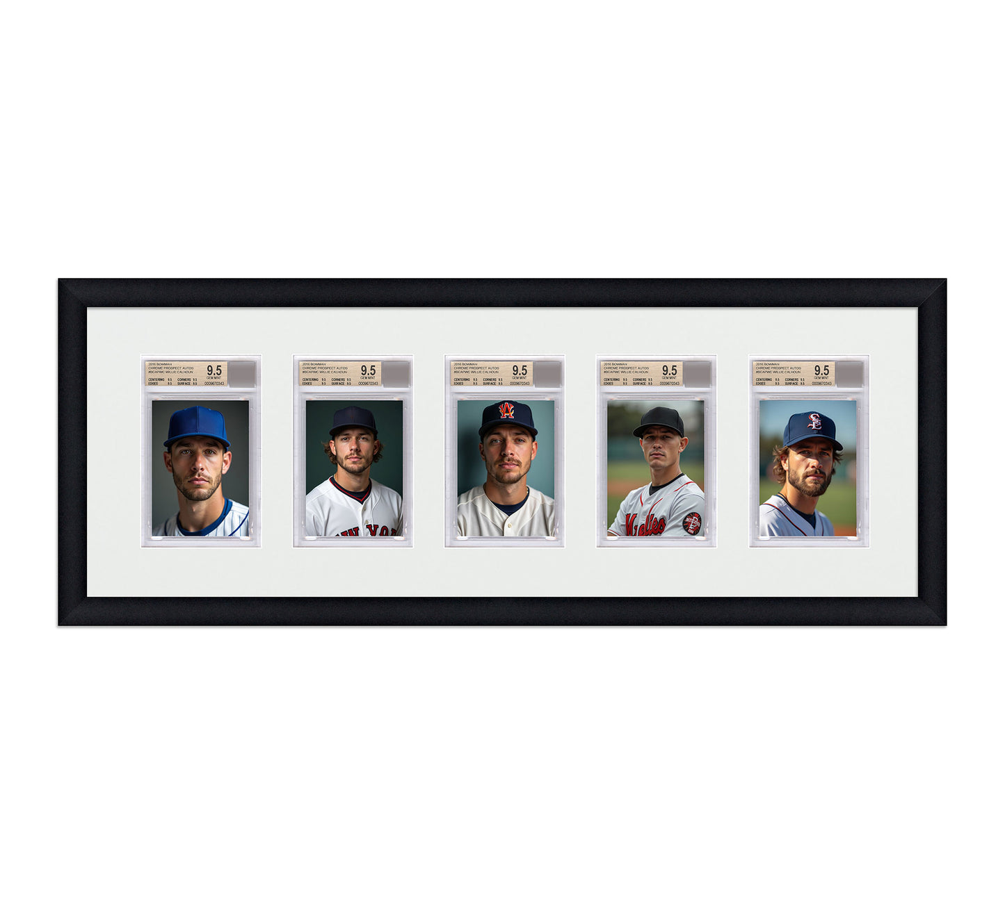 Card Frame Display - 5 Openings for BGS Graded Slabs