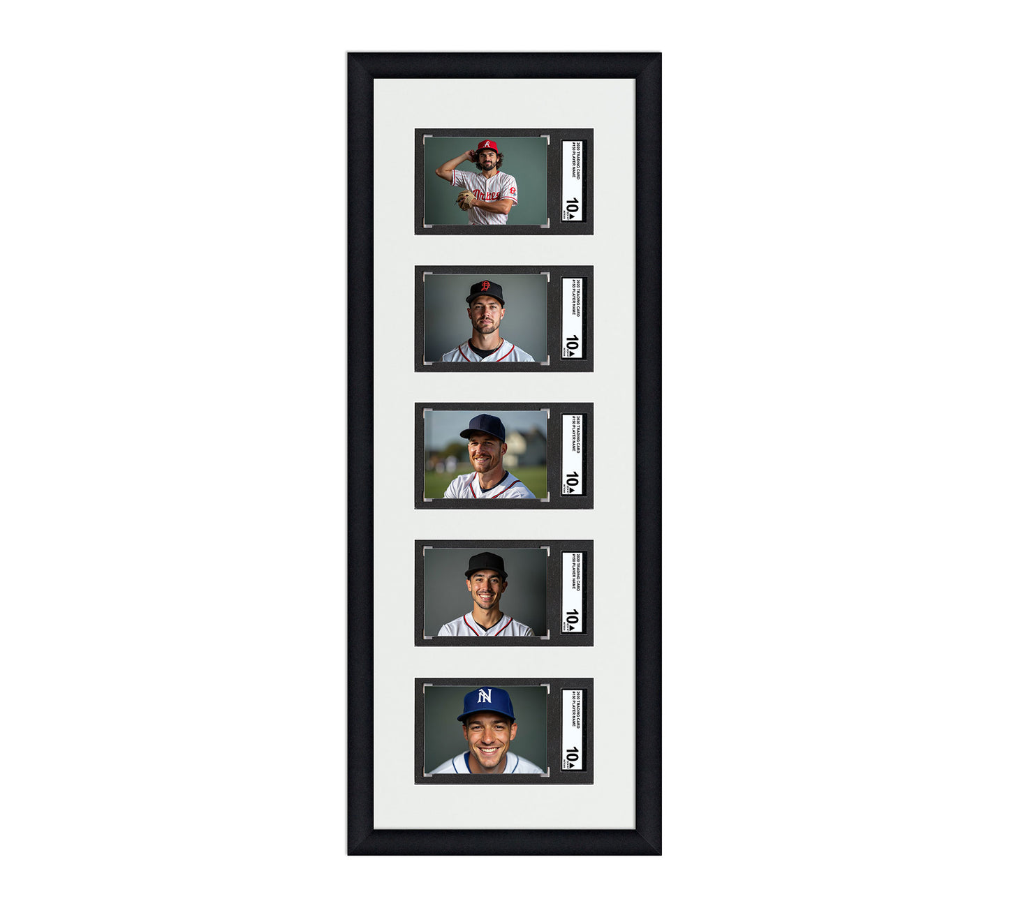 Card Frame Display - 5 Openings for SGC Graded Slabs