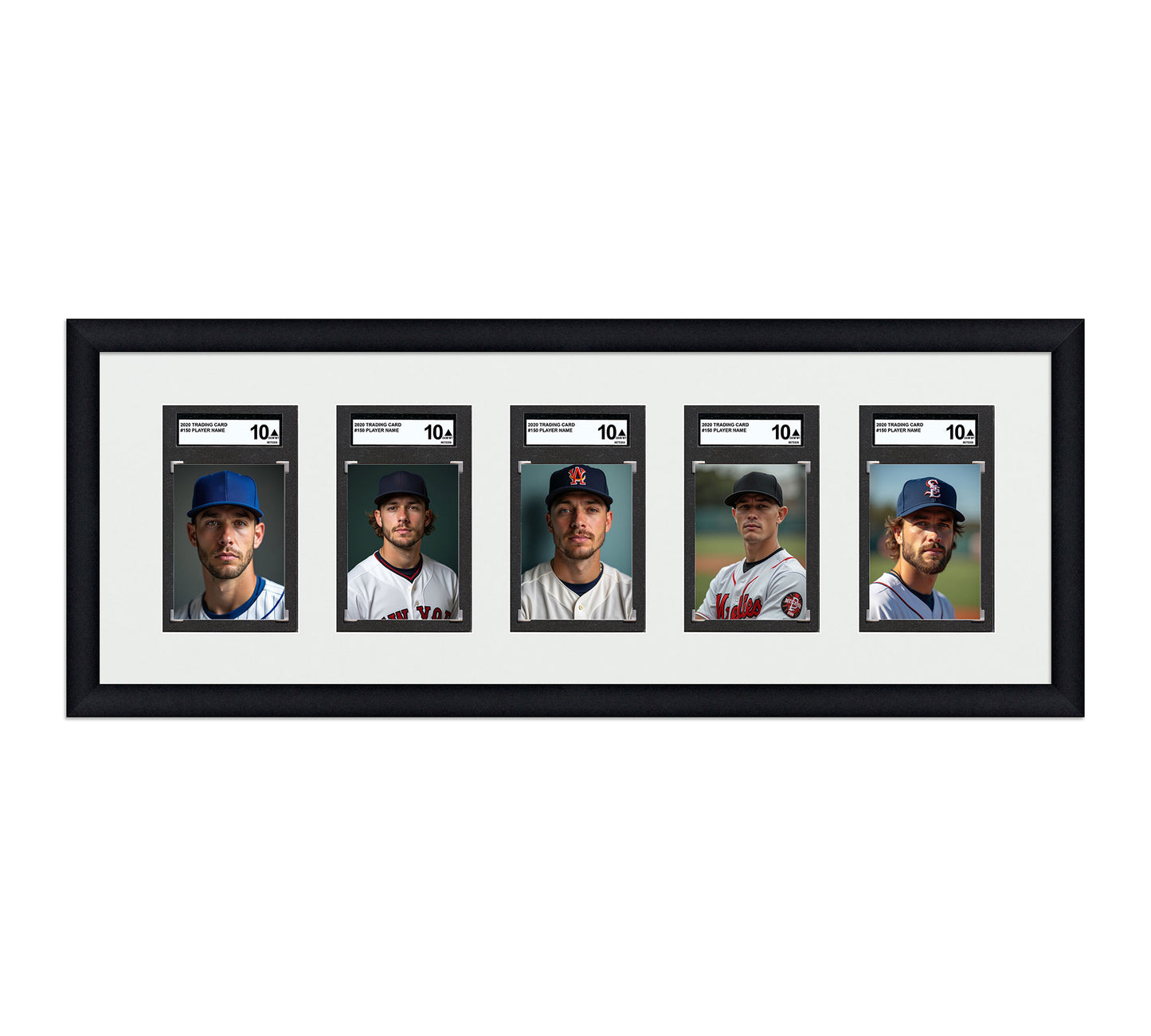 Card Frame Display - 5 Openings for SGC Graded Slabs