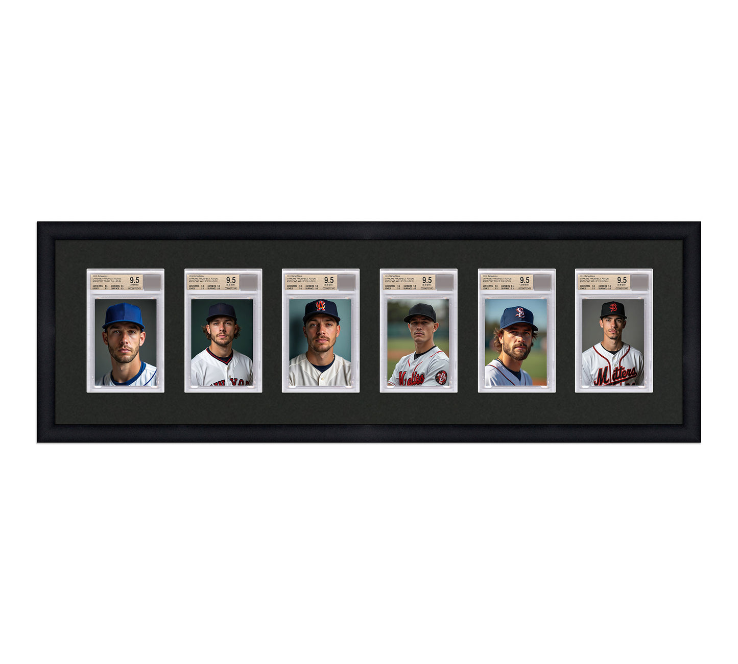 Card Frame Display - 6 Openings for BGS Graded Slabs