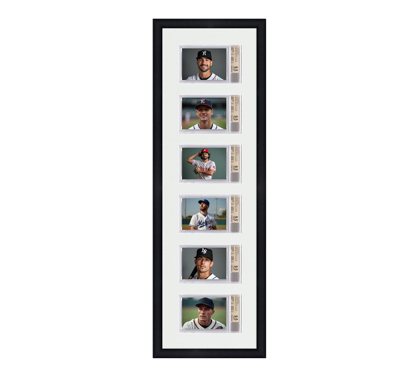 Card Frame Display - 6 Openings for BGS Graded Slabs