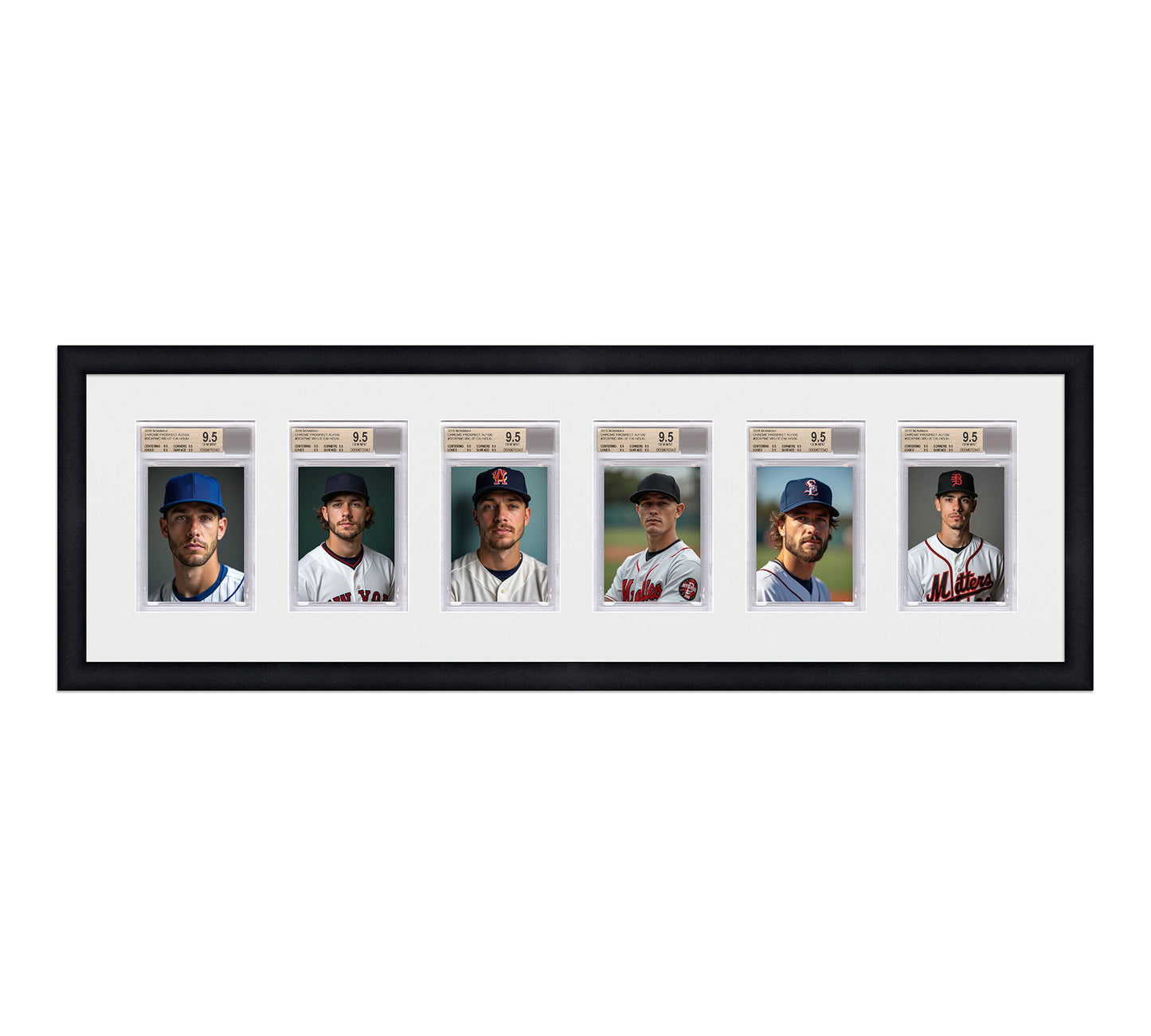 Card Frame Display - 6 Openings for BGS Graded Slabs