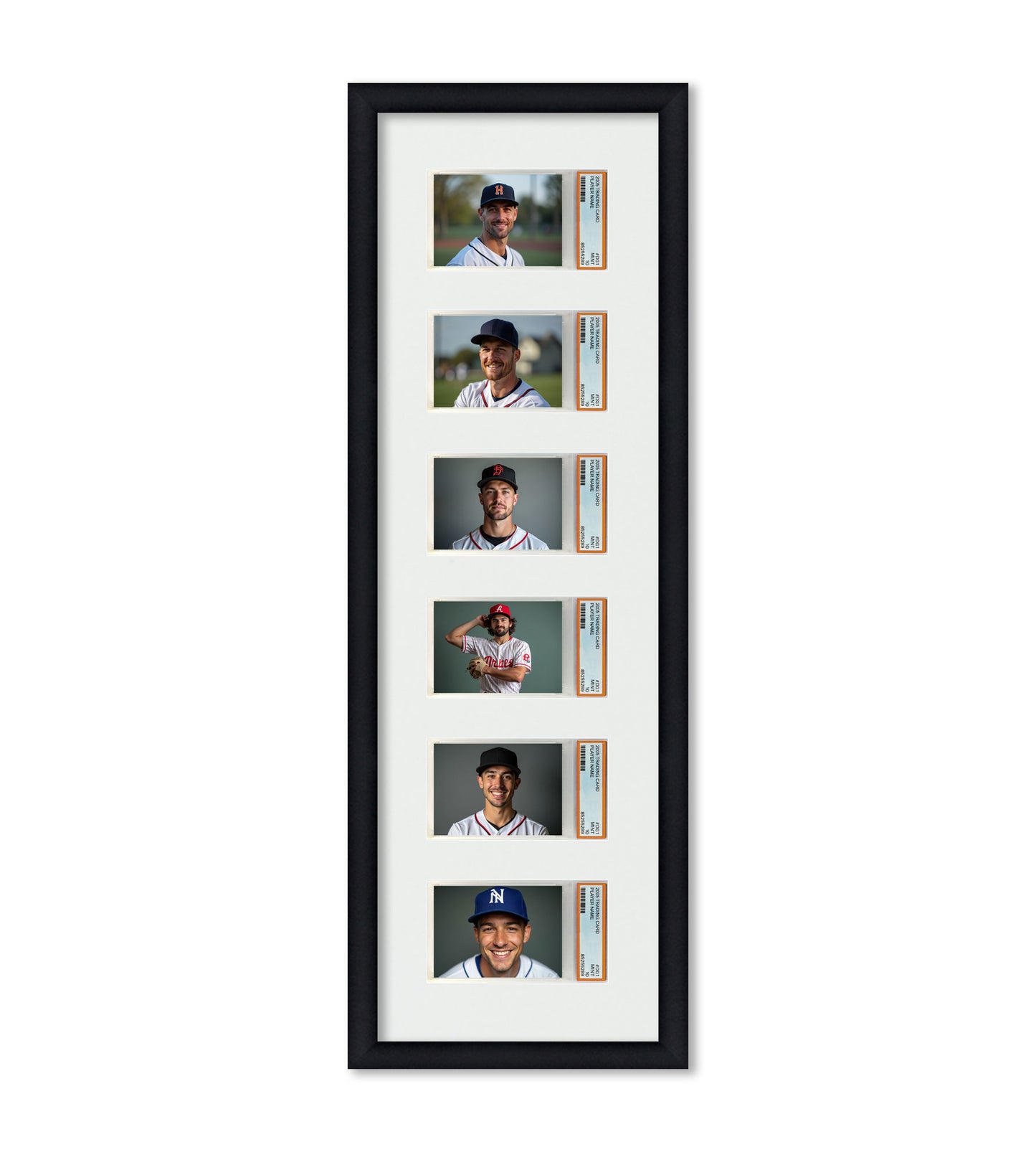 Card Frame Display - 6 Openings for PSA Graded Slabs