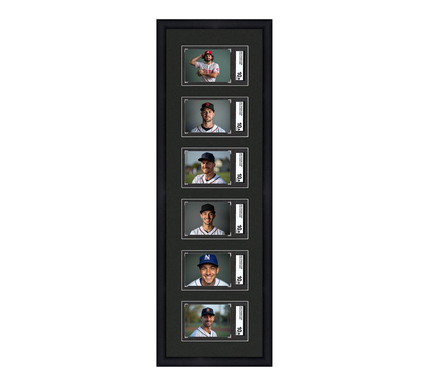 Card Frame Display - 6 Openings for SGC Graded Slabs