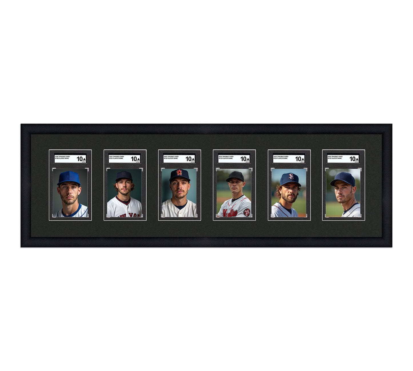 Card Frame Display - 6 Openings for SGC Graded Slabs