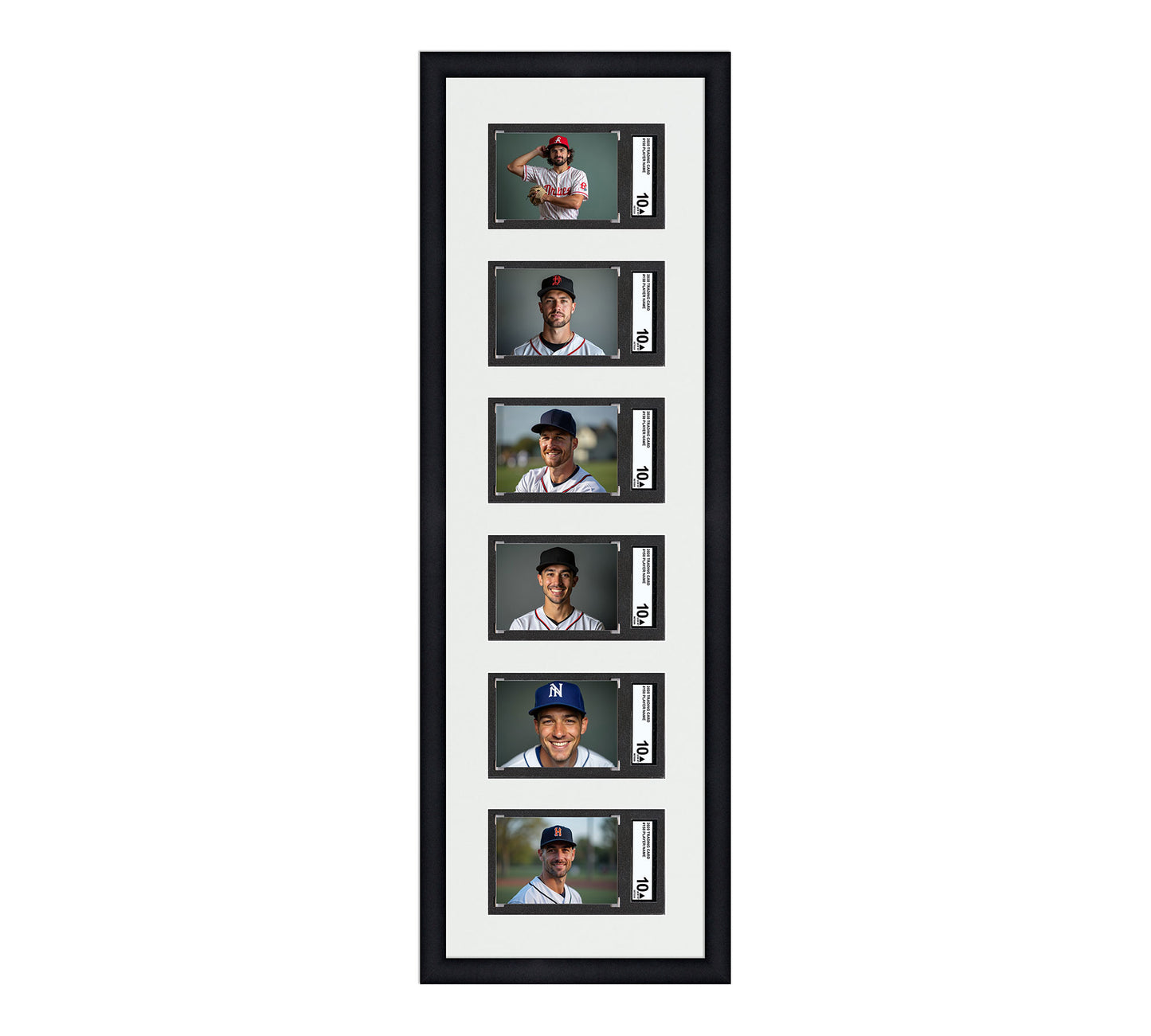Card Frame Display - 6 Openings for SGC Graded Slabs