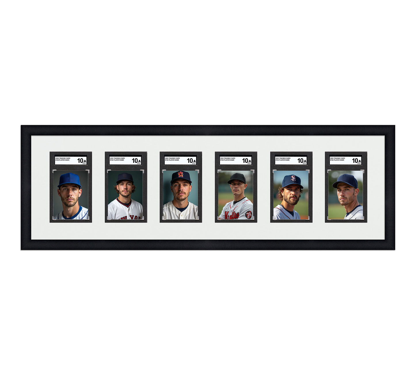 Card Frame Display - 6 Openings for SGC Graded Slabs