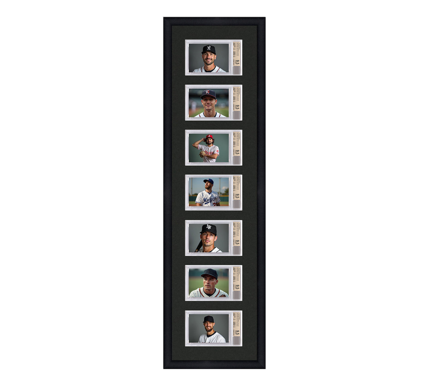 Card Frame Display - 7 Openings for BGS Graded Slabs