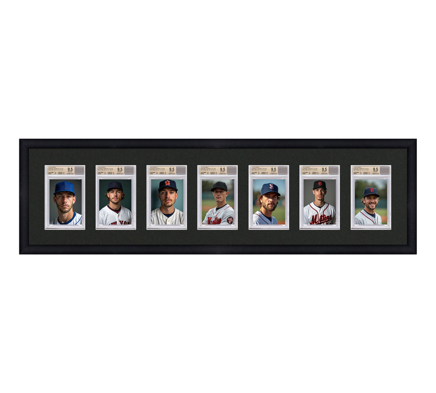 Card Frame Display - 7 Openings for BGS Graded Slabs