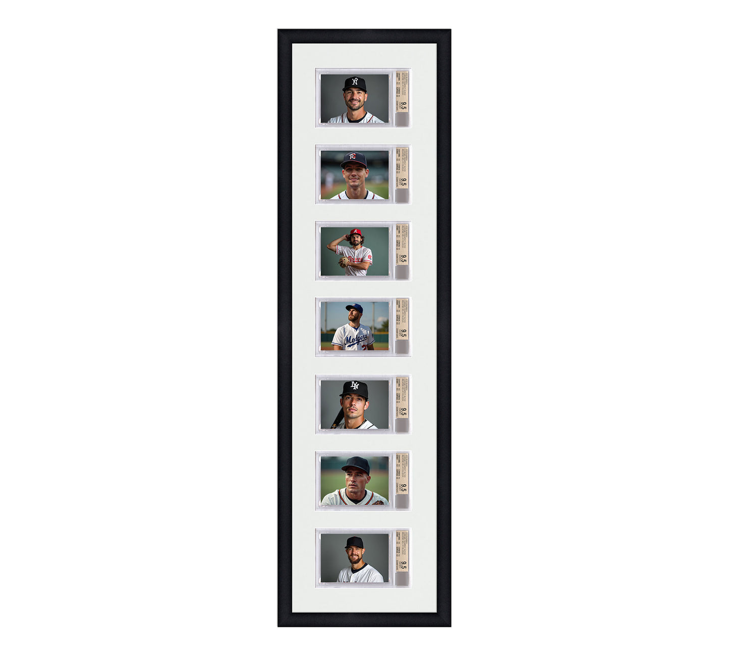 Card Frame Display - 7 Openings for BGS Graded Slabs