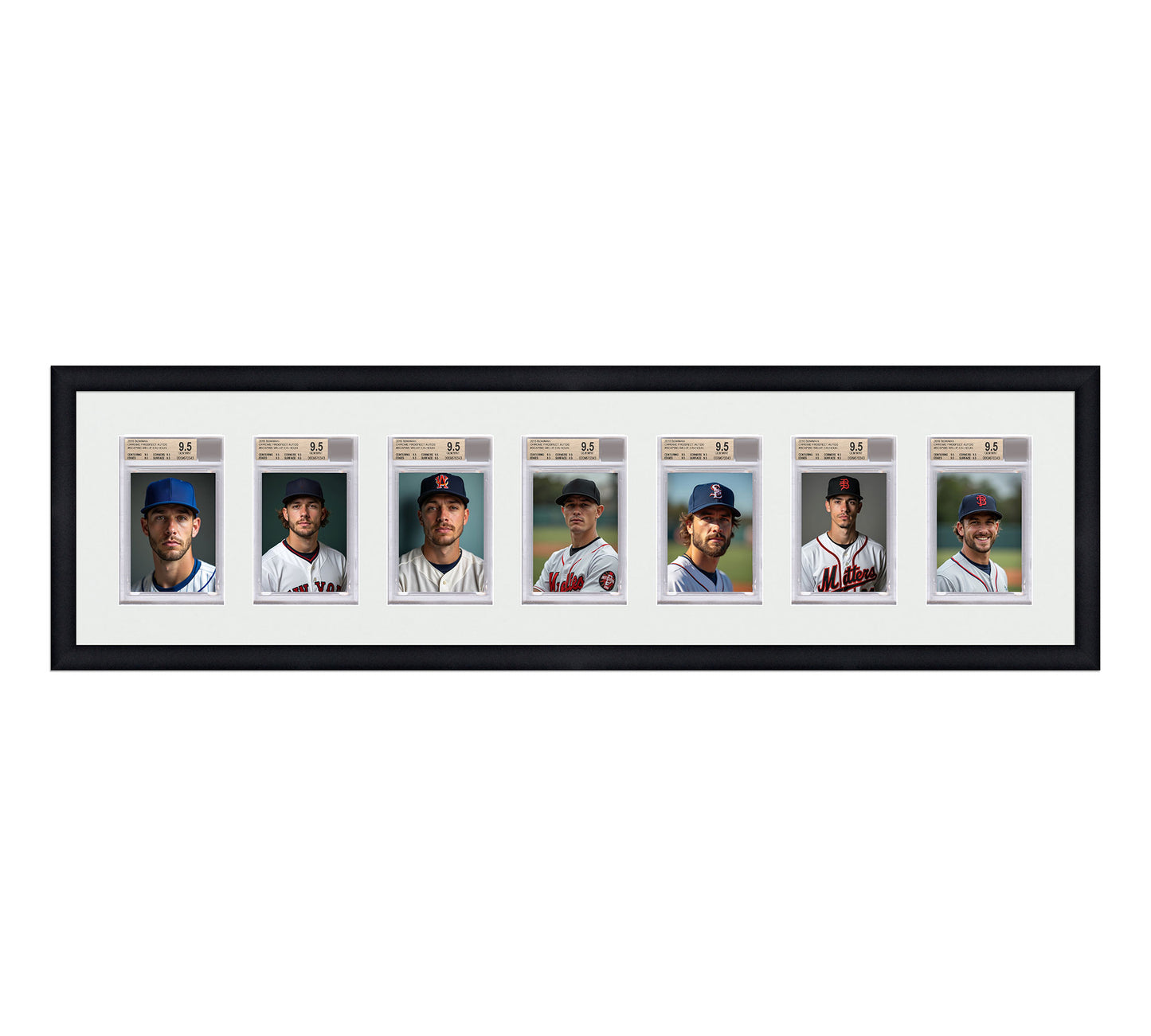 Card Frame Display - 7 Openings for BGS Graded Slabs