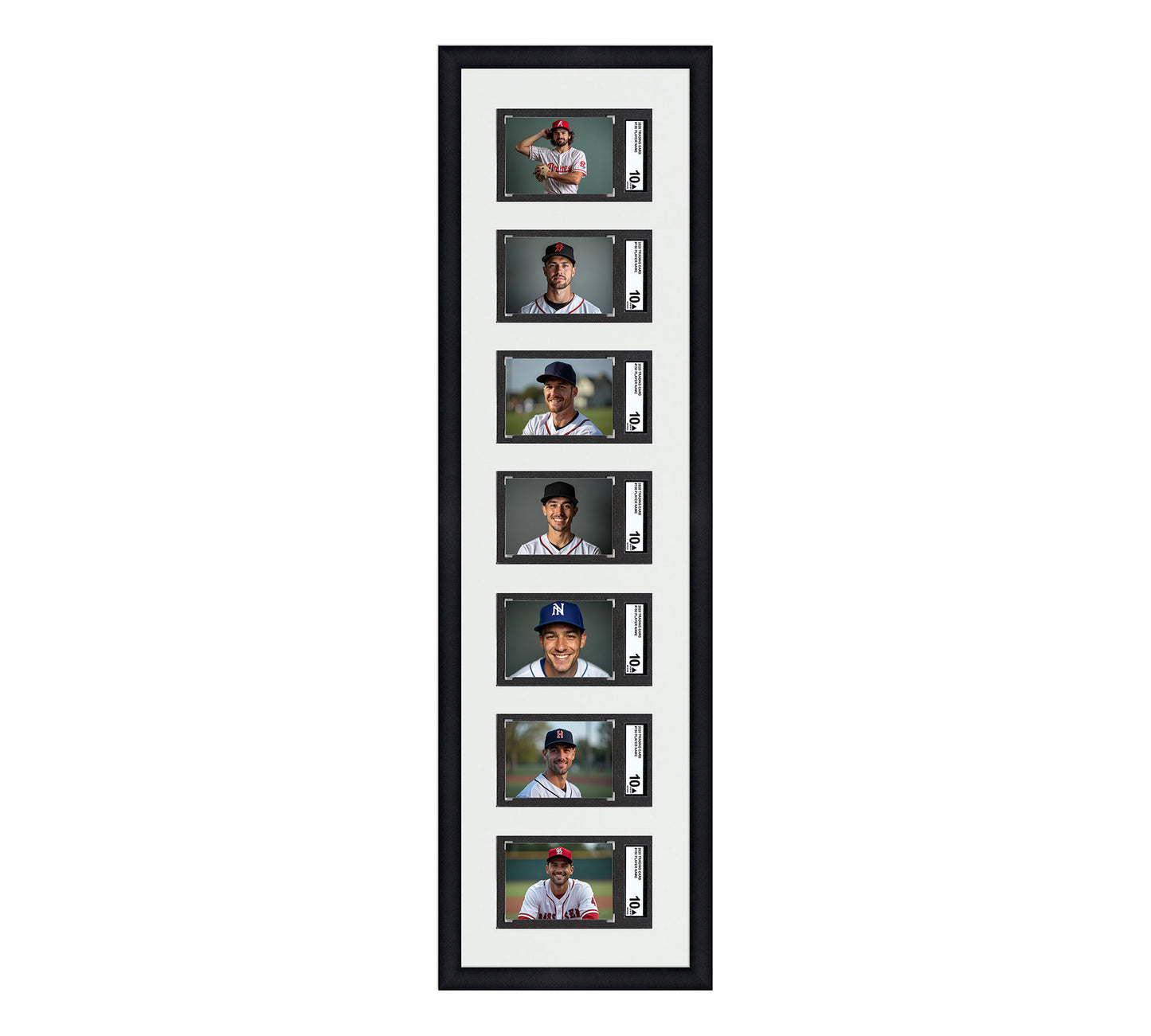 Card Frame Display - 7 Openings for SGC Graded Slabs