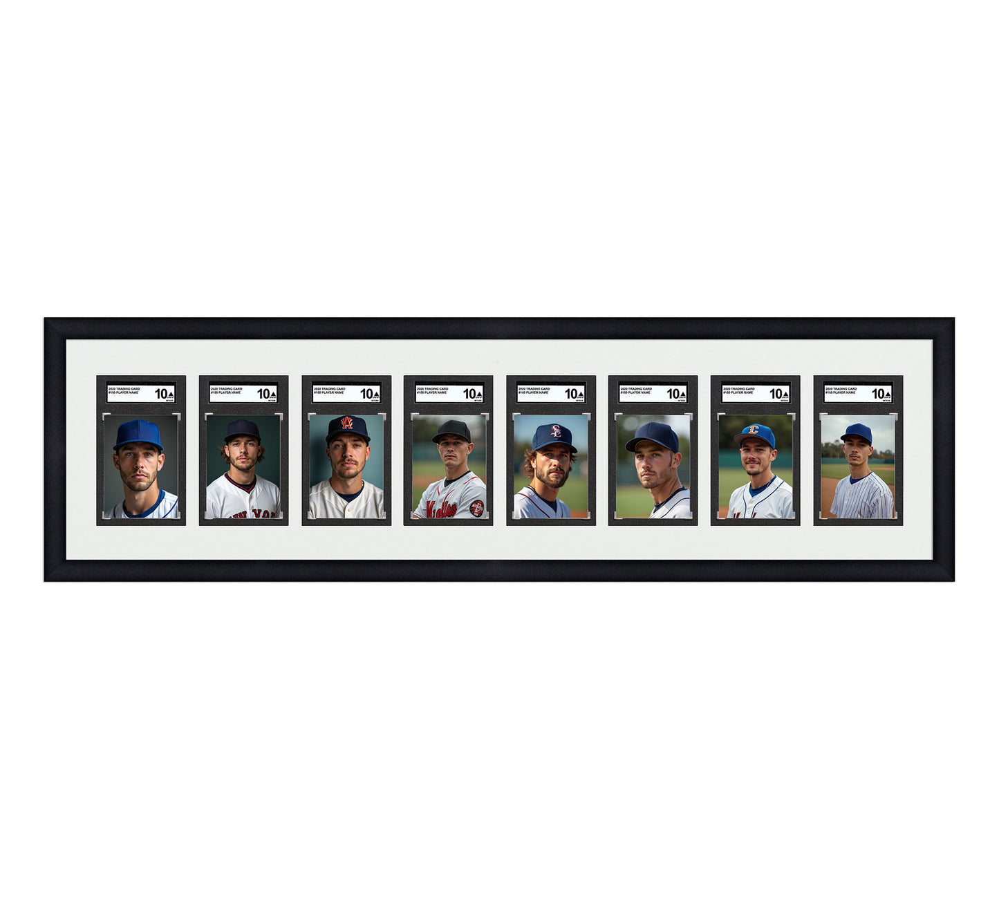 Card Frame Display - 8 Openings for SGC Graded Slabs