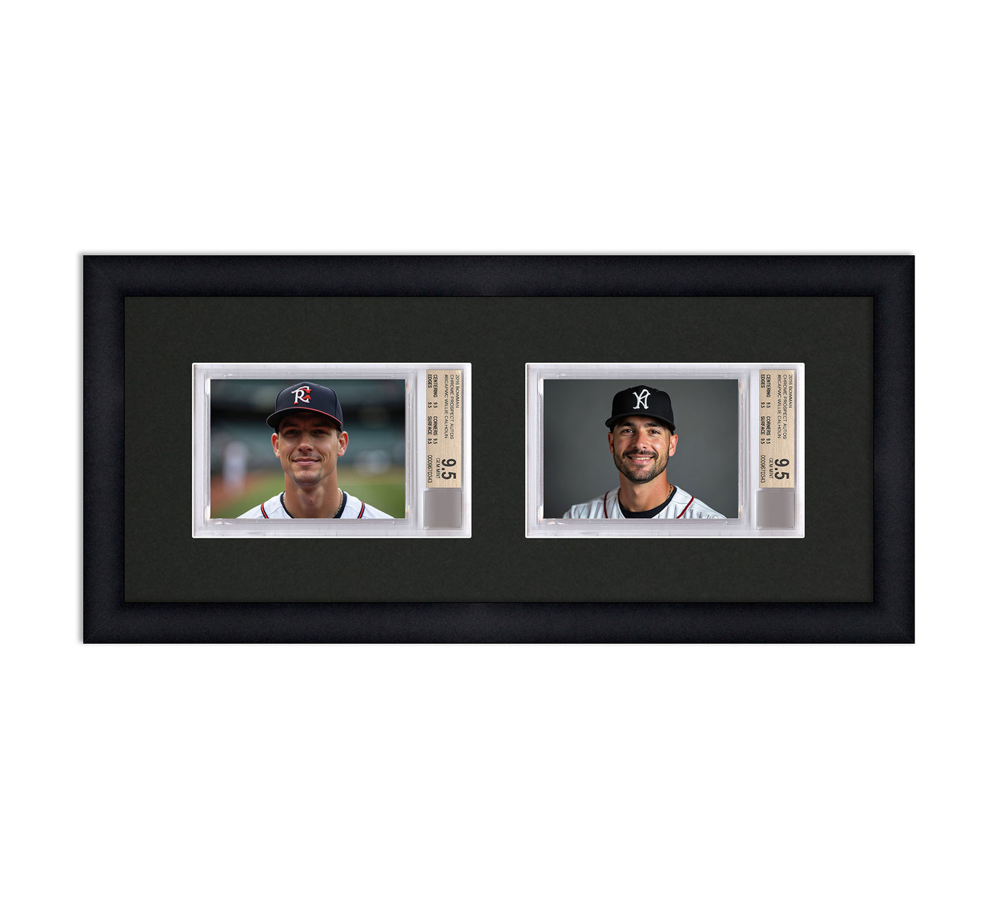 Card Frame Display - 2 Openings for BGS Graded Slabs