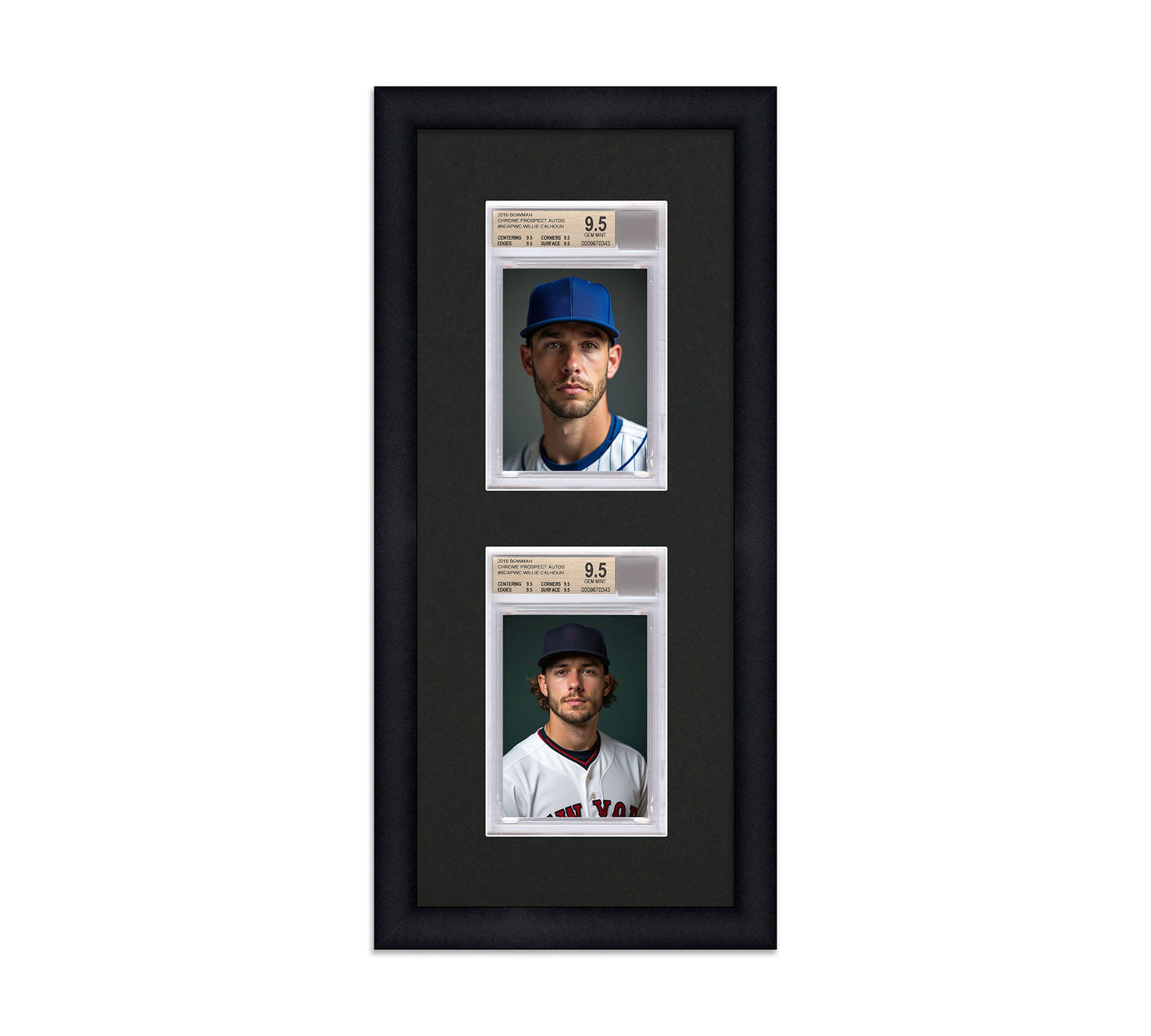 Card Frame Display - 2 Openings for BGS Graded Slabs