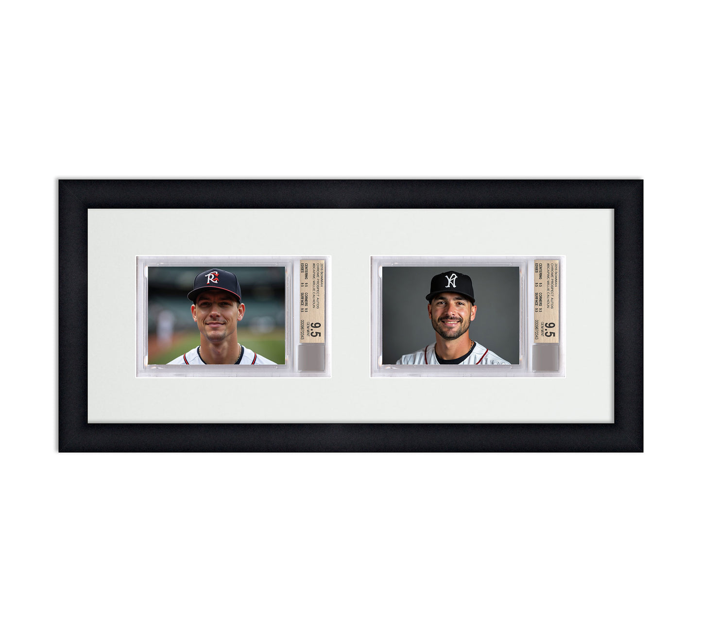 Card Frame Display - 2 Openings for BGS Graded Slabs