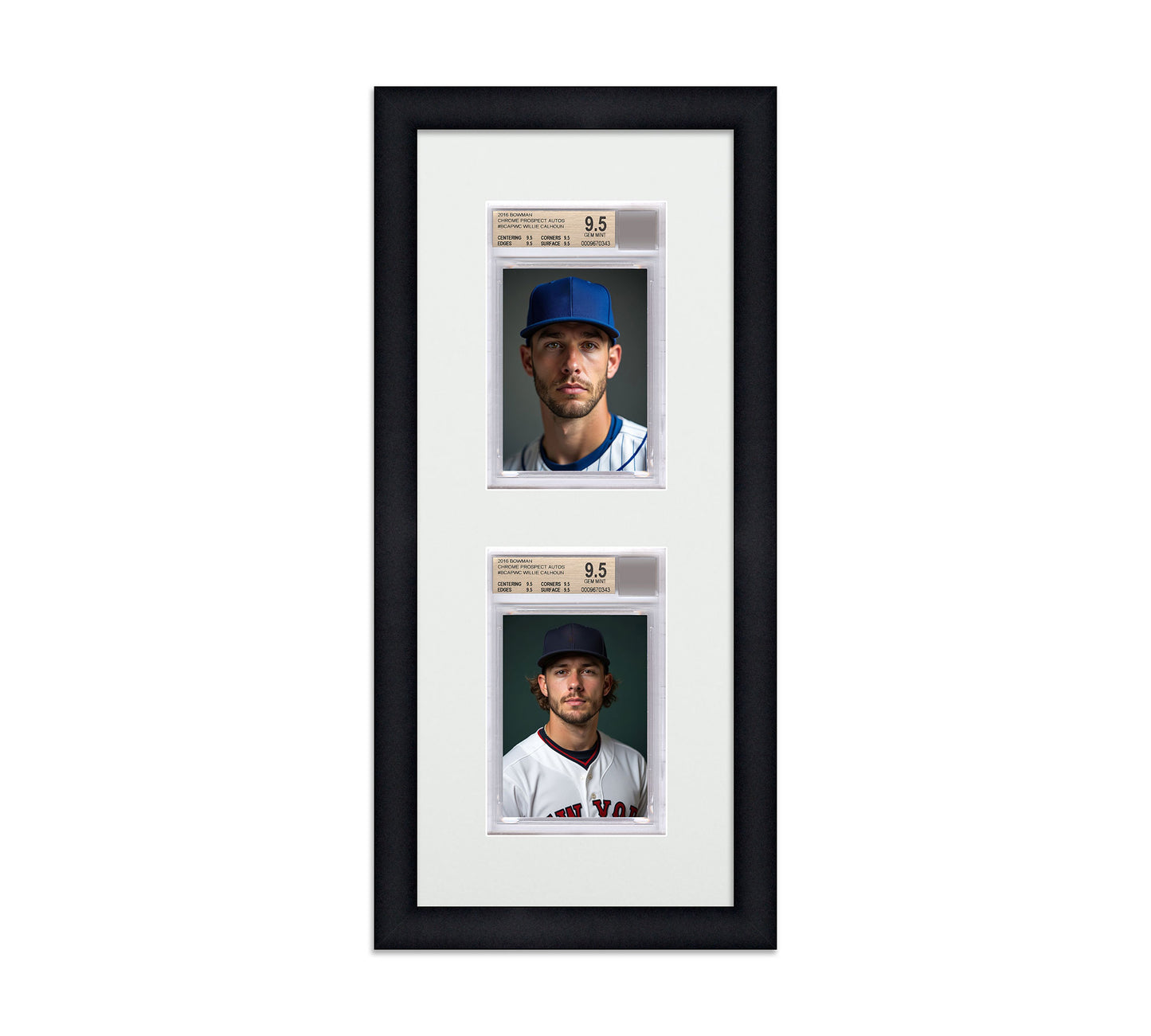 Card Frame Display - 2 Openings for BGS Graded Slabs
