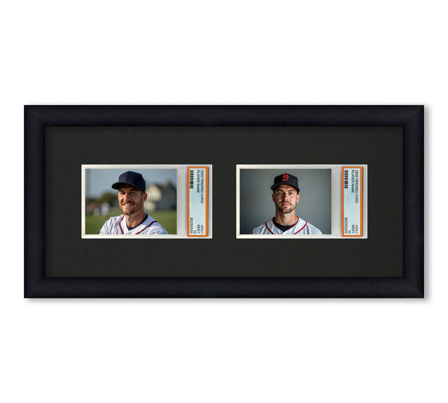Card Frame Display - 2 Openings for PSA Graded Slabs