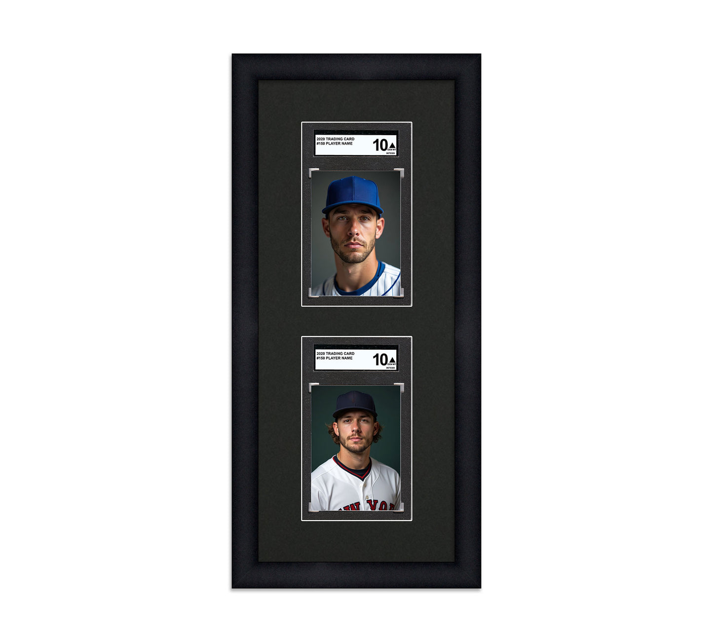 Card Frame Display - 2 Openings for SGC Graded Slabs