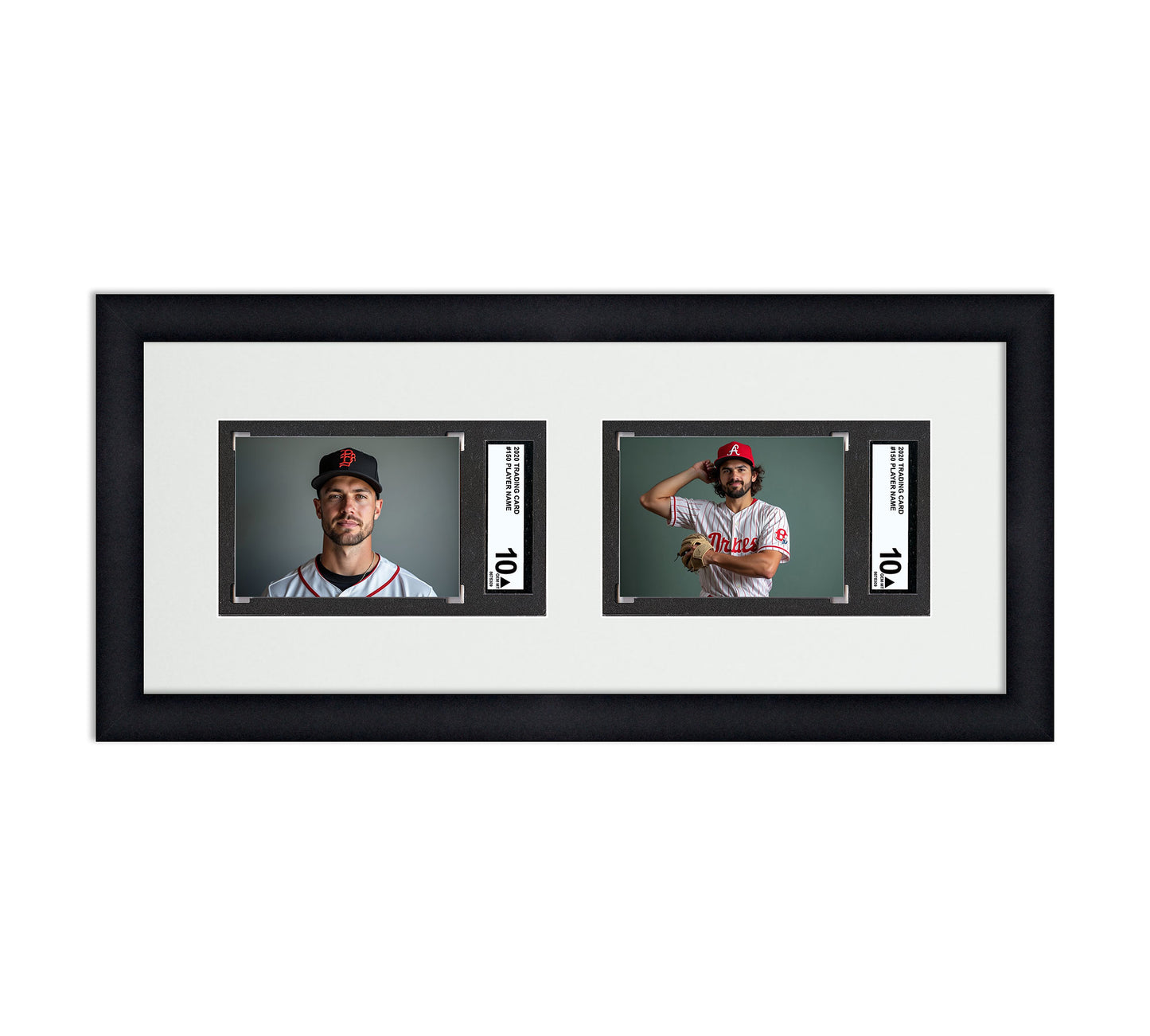 Card Frame Display - 2 Openings for SGC Graded Slabs