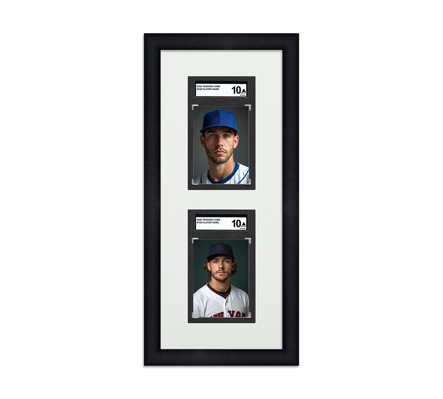 Card Frame Display - 2 Openings for SGC Graded Slabs