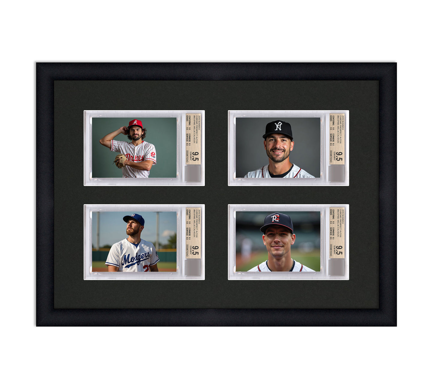 Card Frame Display - 4 Openings for BGS Graded Slabs