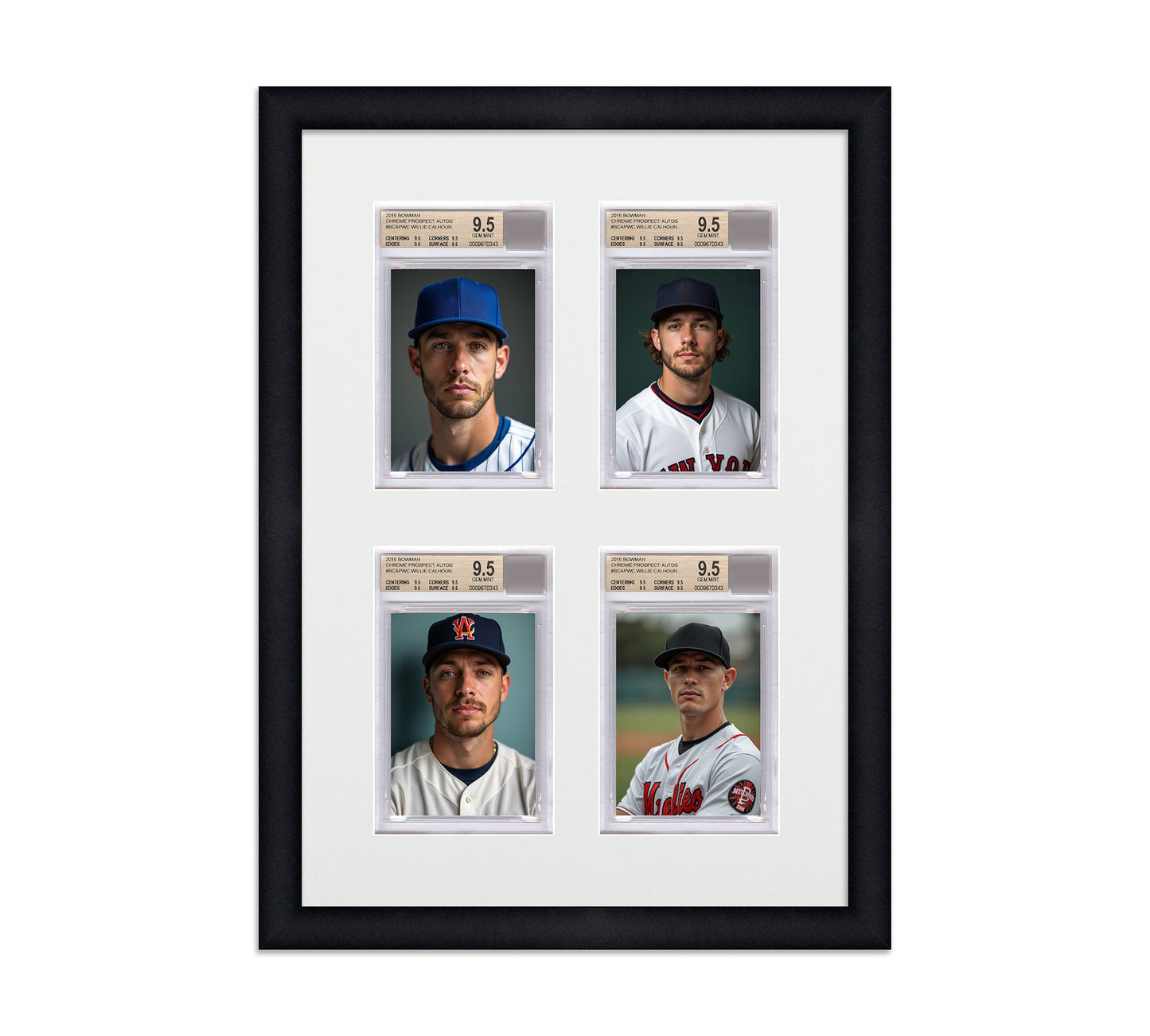 Card Frame Display - 4 Openings for BGS Graded Slabs