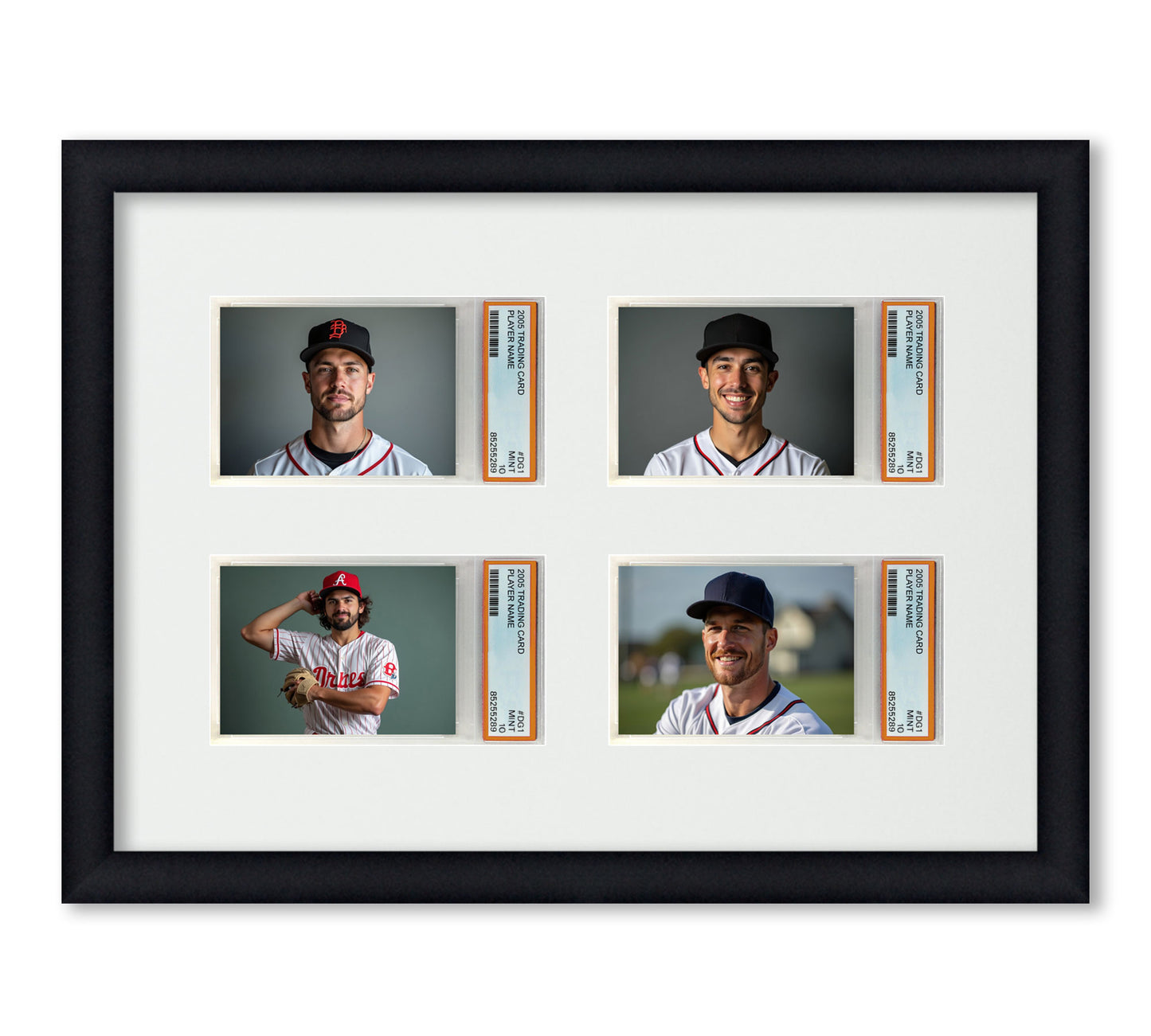 Card Frame Display - 4 Openings for PSA Graded Slabs