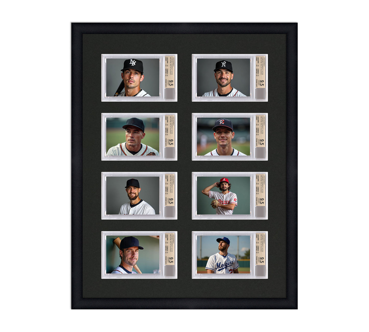 Card Frame Display - 8 Openings for BGS Graded Slabs