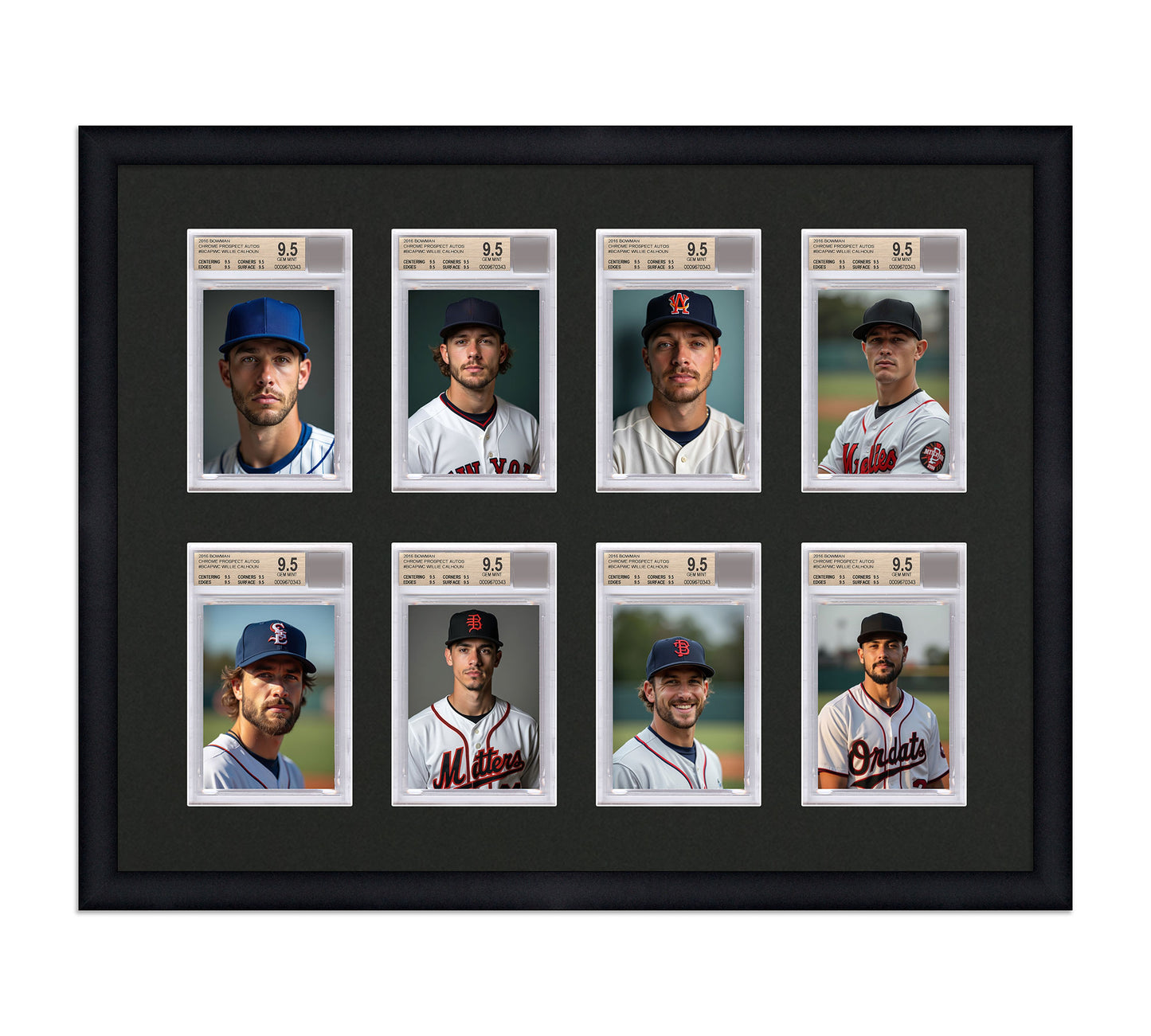 Card Frame Display - 8 Openings for BGS Graded Slabs