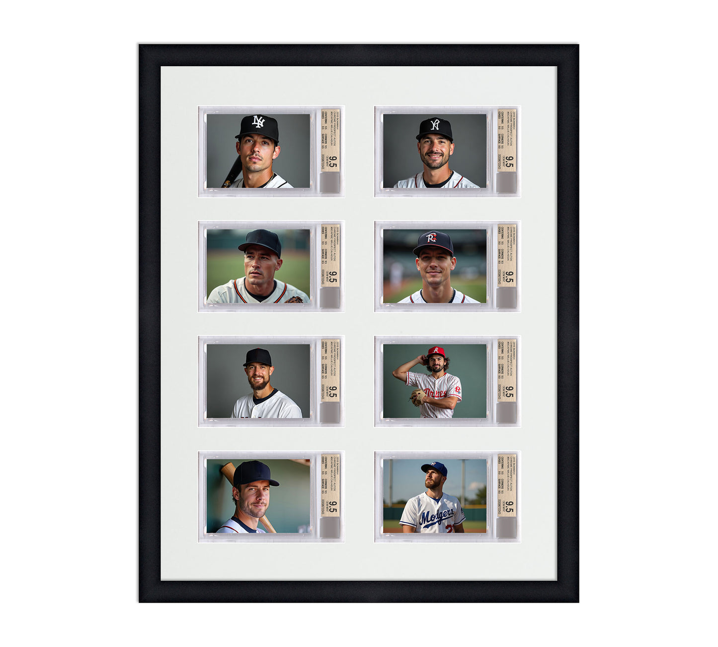 Card Frame Display - 8 Openings for BGS Graded Slabs