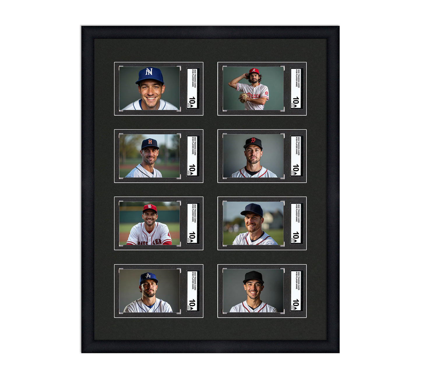 Card Frame Display - 8 Openings for SGC Graded Slabs